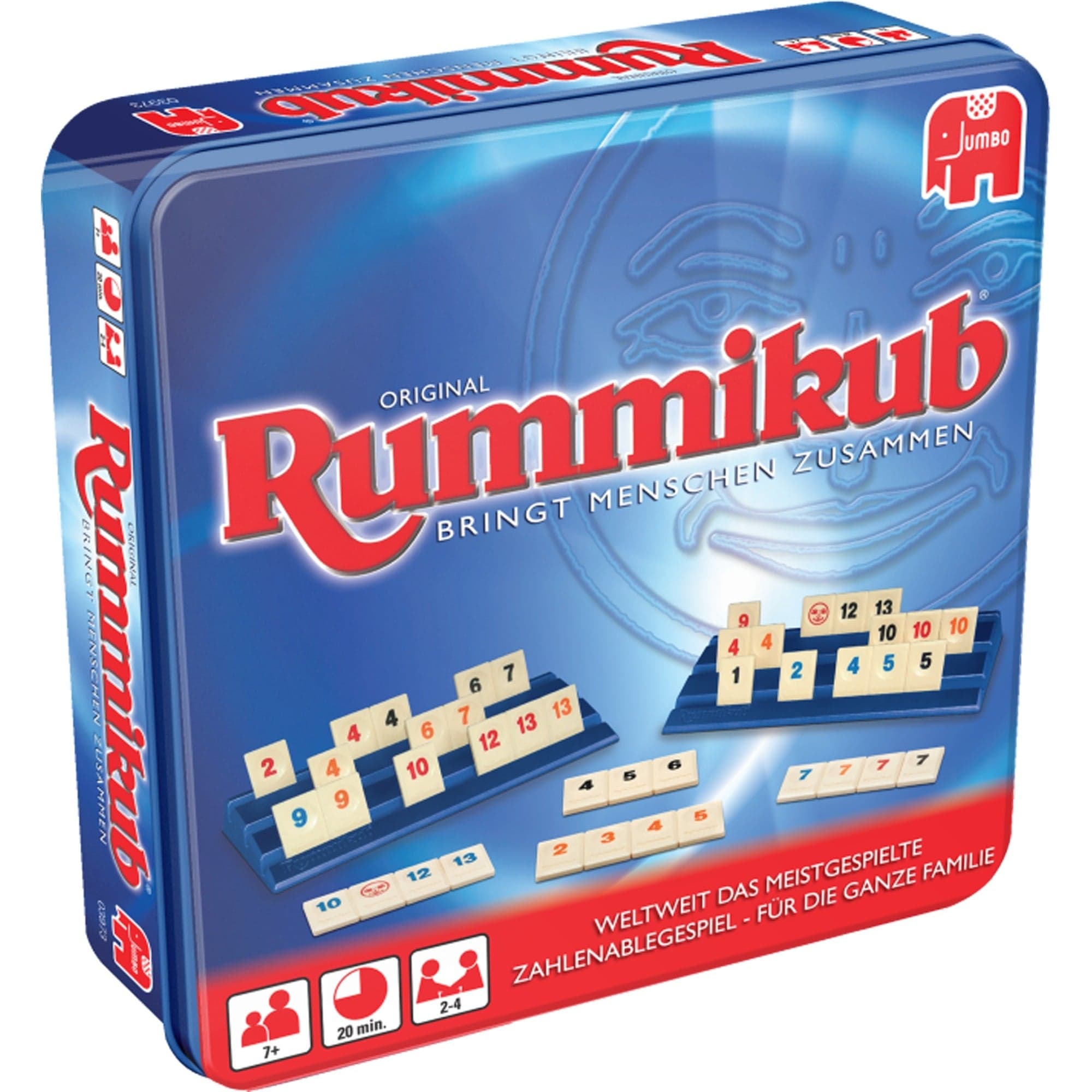 Original Rummikub in Metalldose, Brettspiel – Bild 1