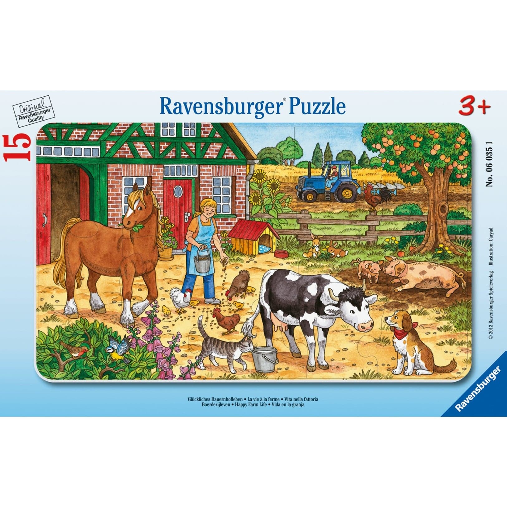 Puzzle Glückliches Bauernhofleben – Bild 1