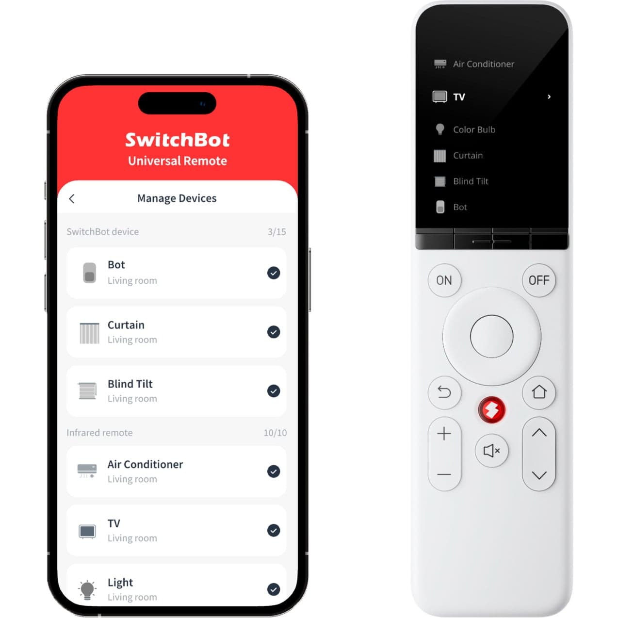 Universal Remote, Fernbedienung