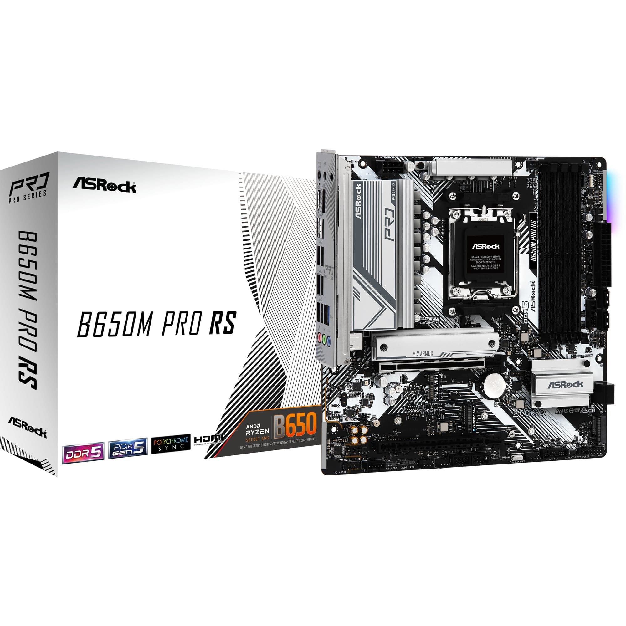 B650M Pro RS, Mainboard – Bild 1