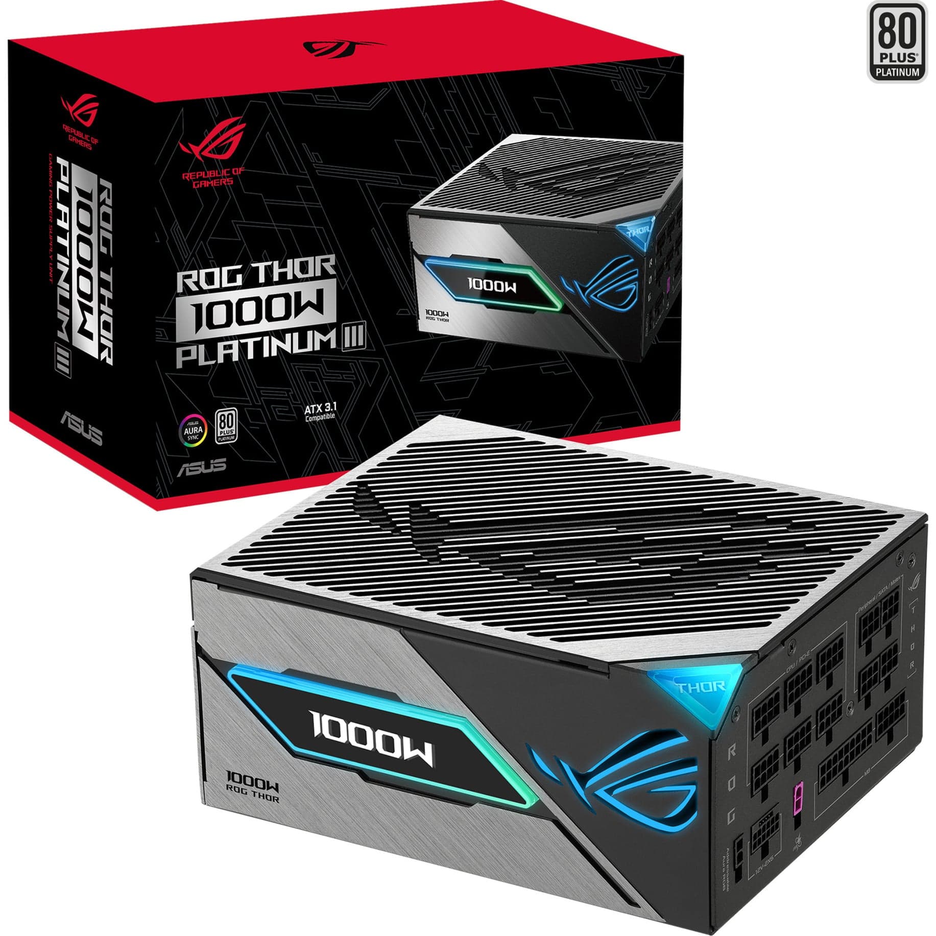 ROG Thor 1000W Platinum III, PC-Netzteil – Bild 1