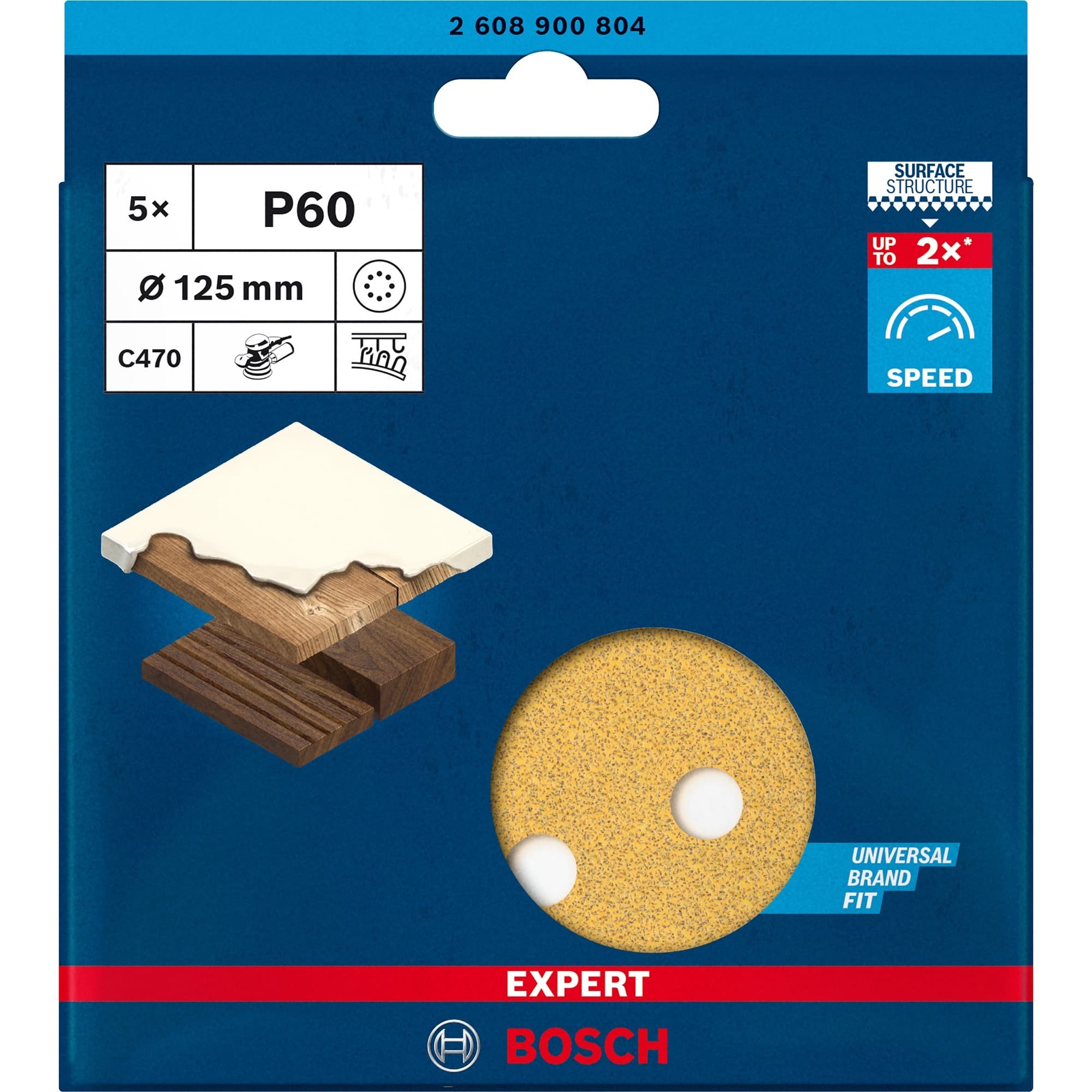 Expert C470 Schleifblatt, Ø 125mm, K60 – Bild 1