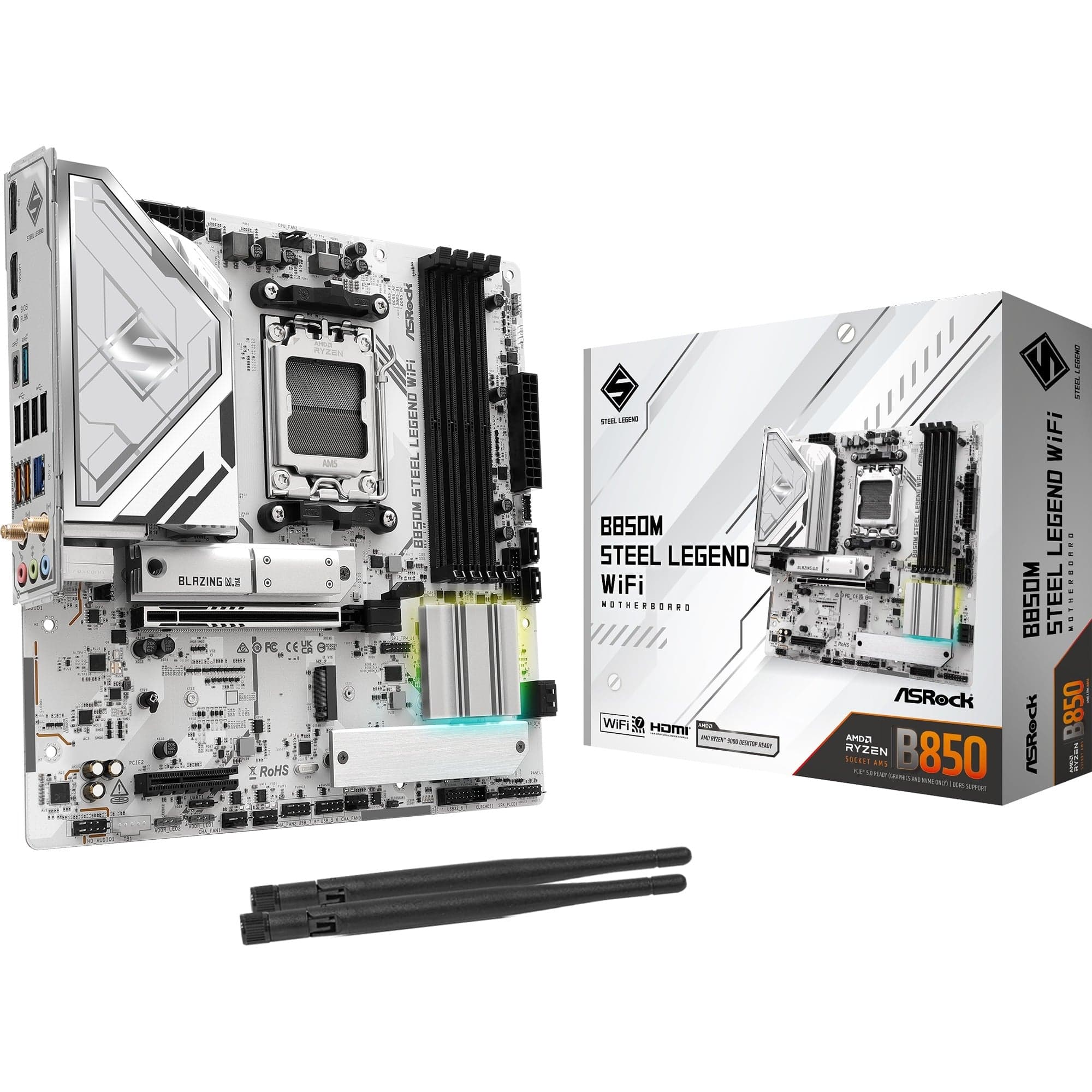 B850M Steel Legend WiFi, Mainboard – Bild 1