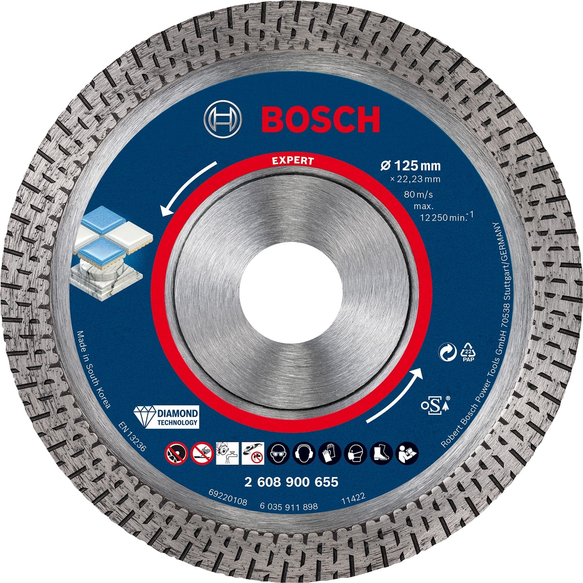 Diamanttrennscheibe Expert HardCeramic, Ø 125mm – Bild 1