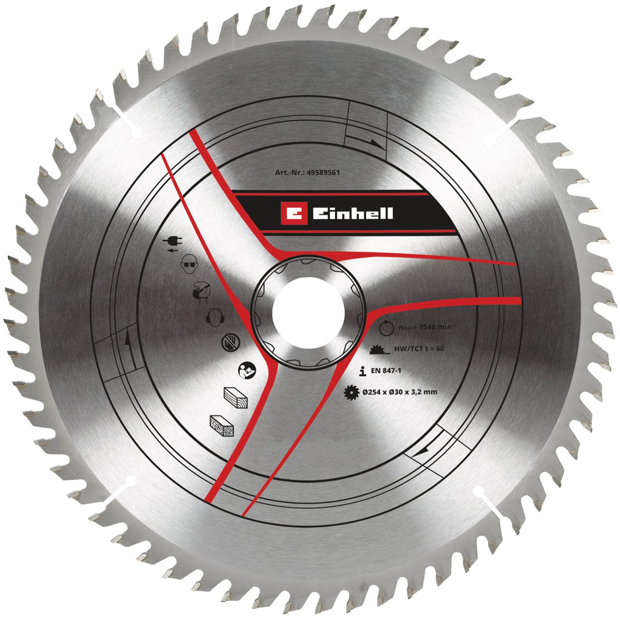 Kreissägeblatt HM, Ø 254 x 30mm, 3,2mm, 60Z – Bild 1