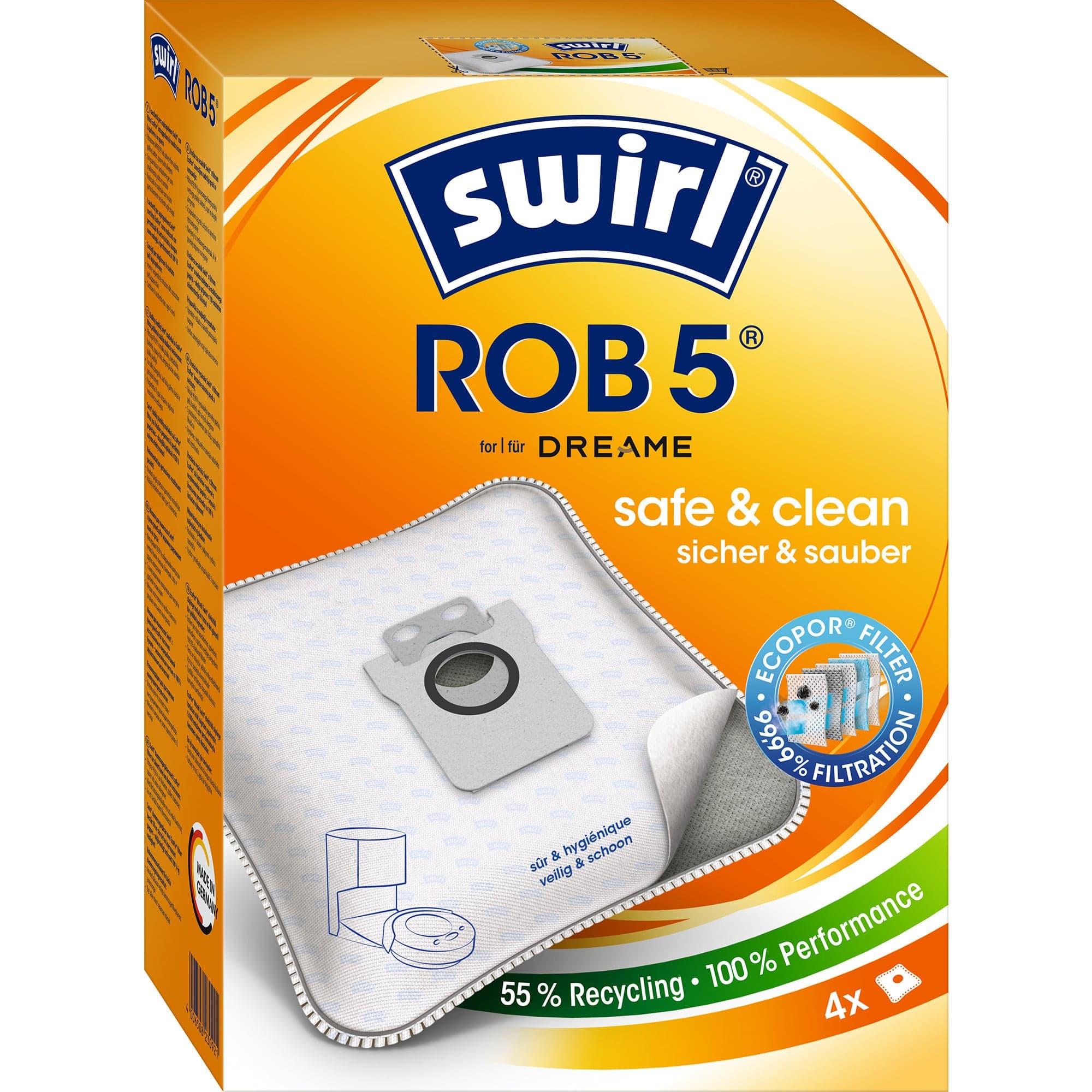 Staubsaugerbeutel ROB 5 EcoPor