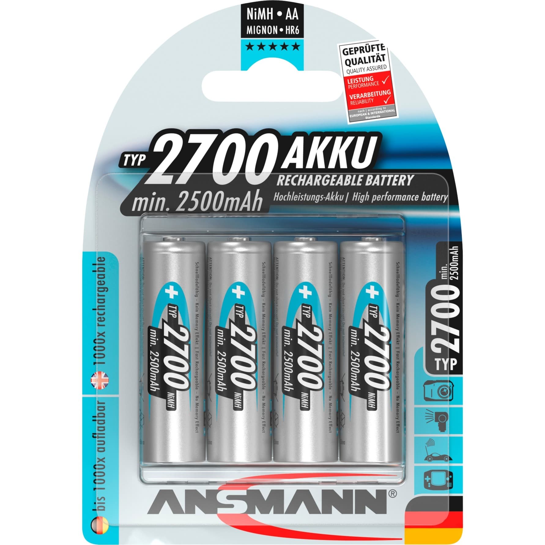 2700mAh, Akku – Bild 1