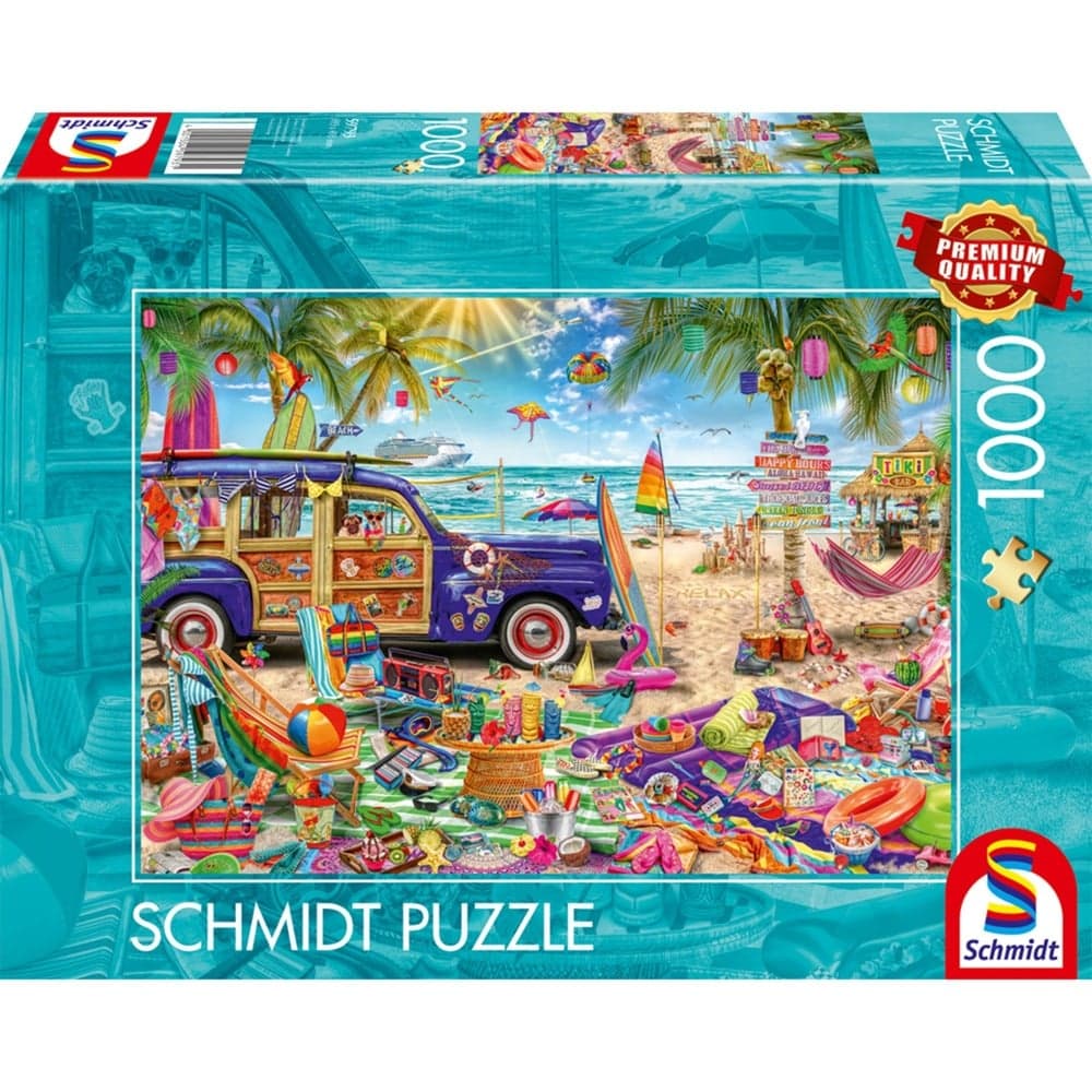 Sonnige Auszeit am Strand, Puzzle – Bild 1