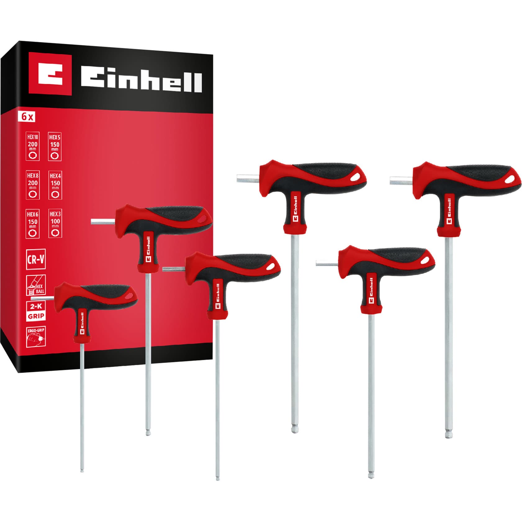 T-Griff Schraubendreher-Set, 6-teilig – Bild 1