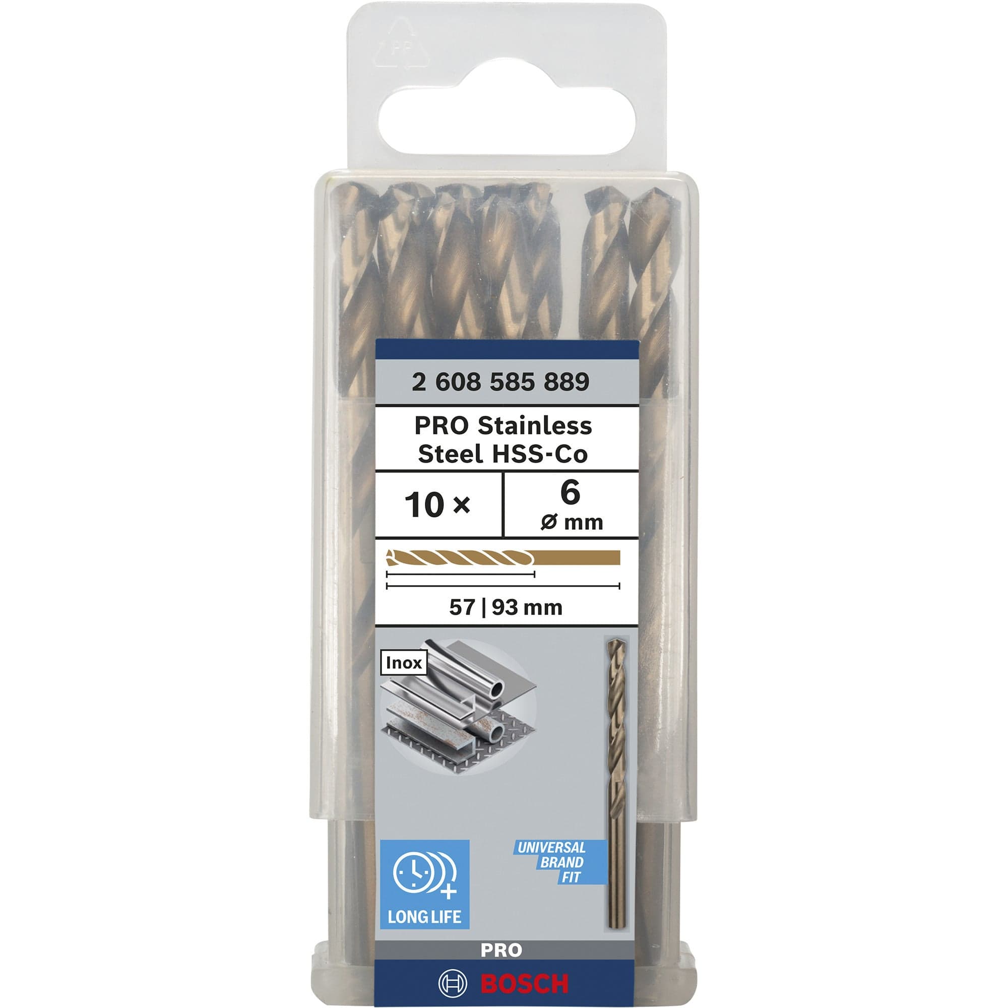 PRO Stainless Steel HSS-Co Spiralbohrer, Ø 6mm – Bild 1