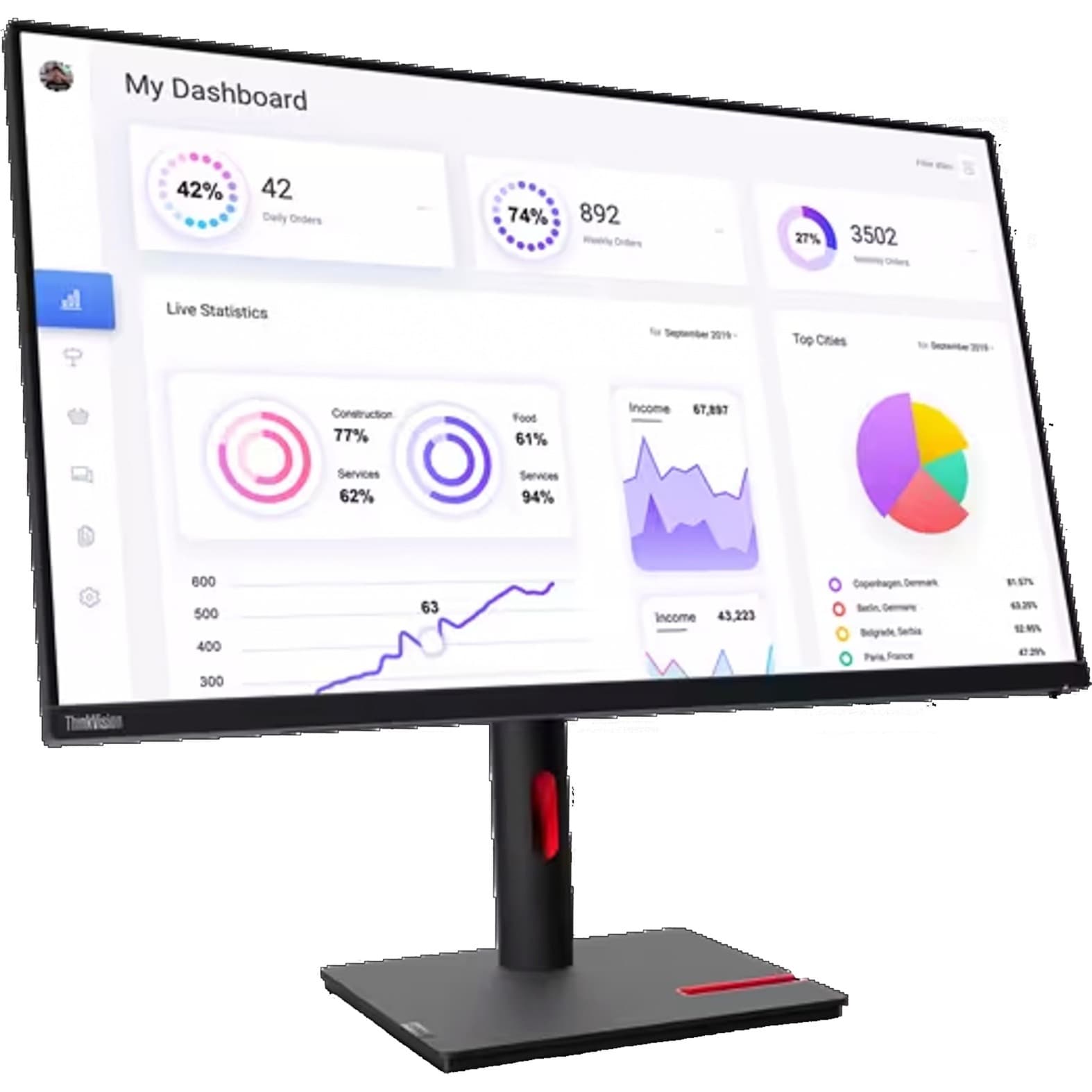 ThinkVision T32p-30, LED-Monitor – Bild 1