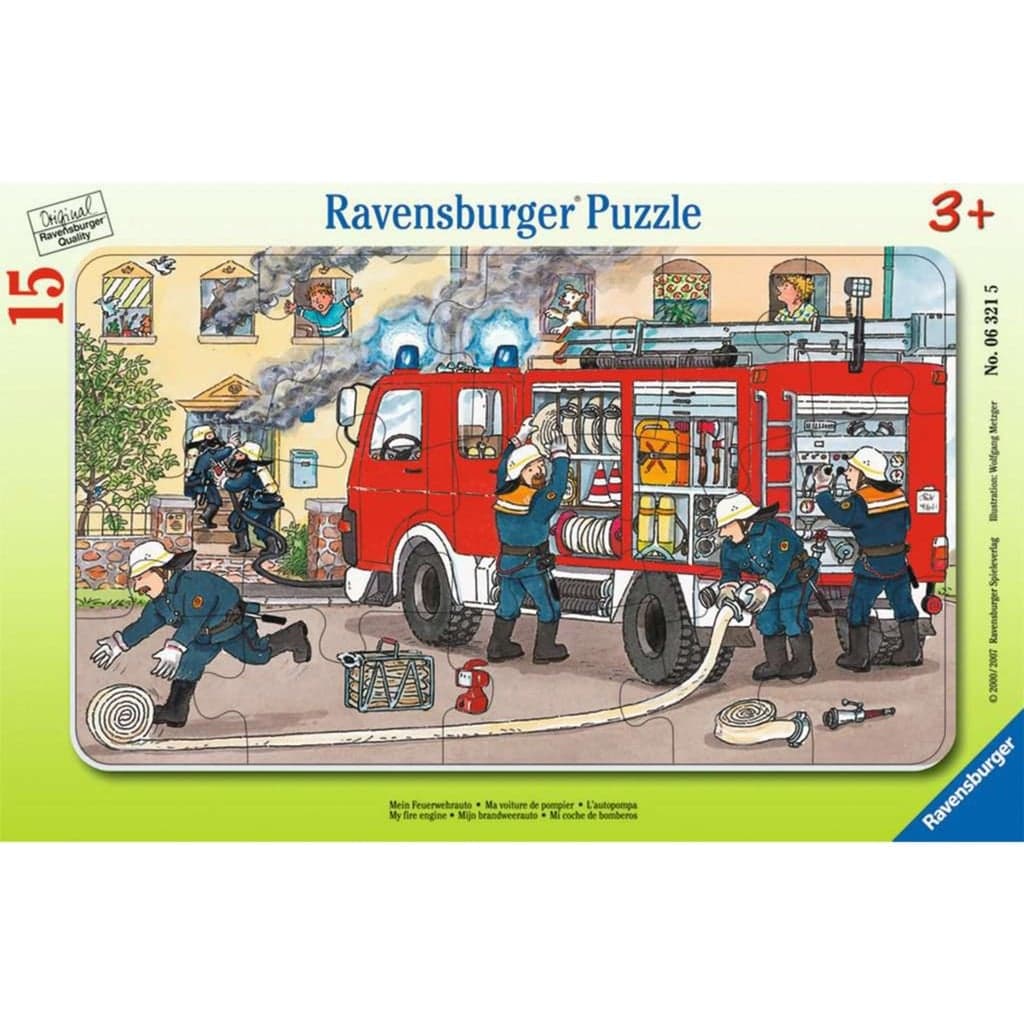 Kinderpuzzle Mein Feuerwehrauto – Bild 1
