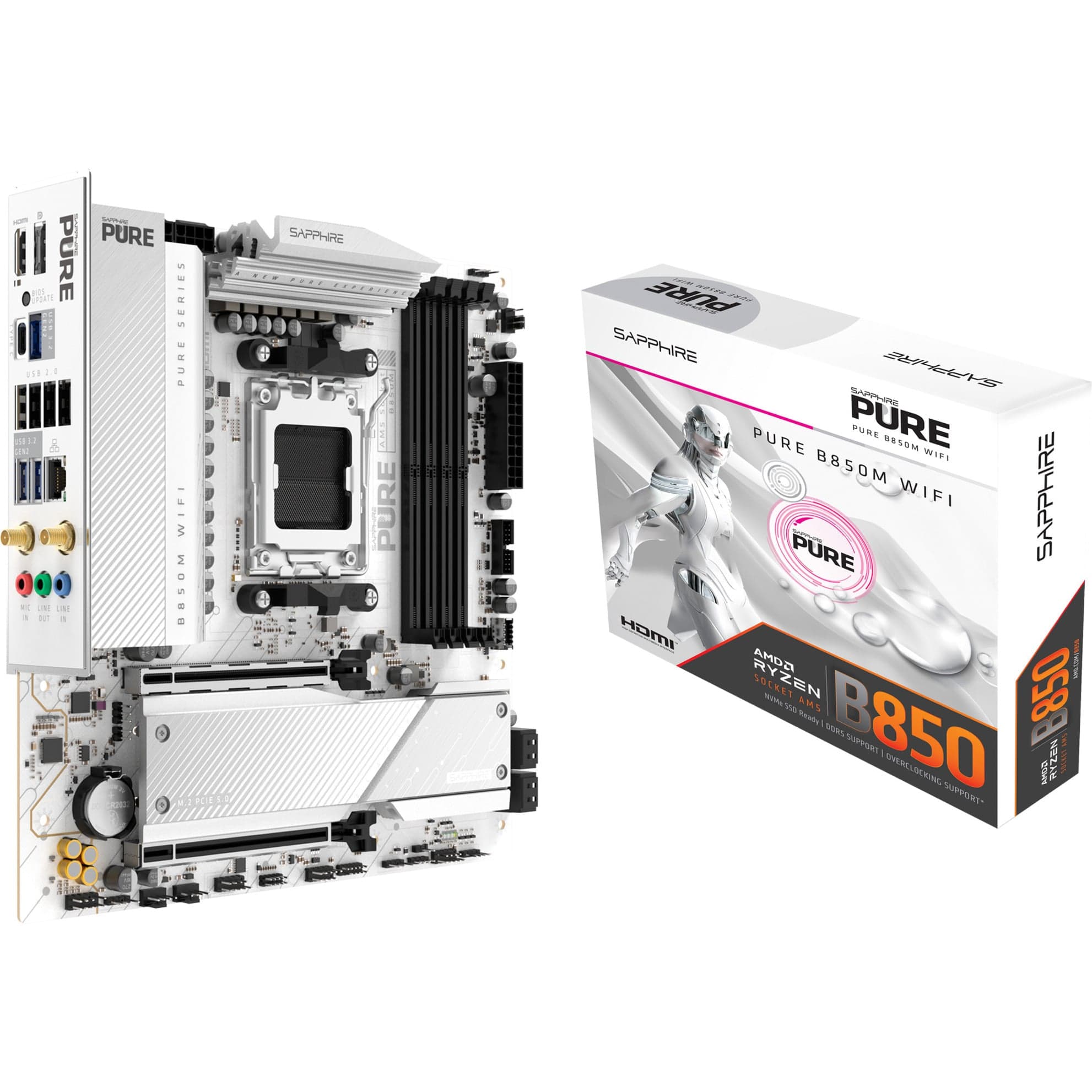 PURE B850M WIFI, Mainboard – Bild 1