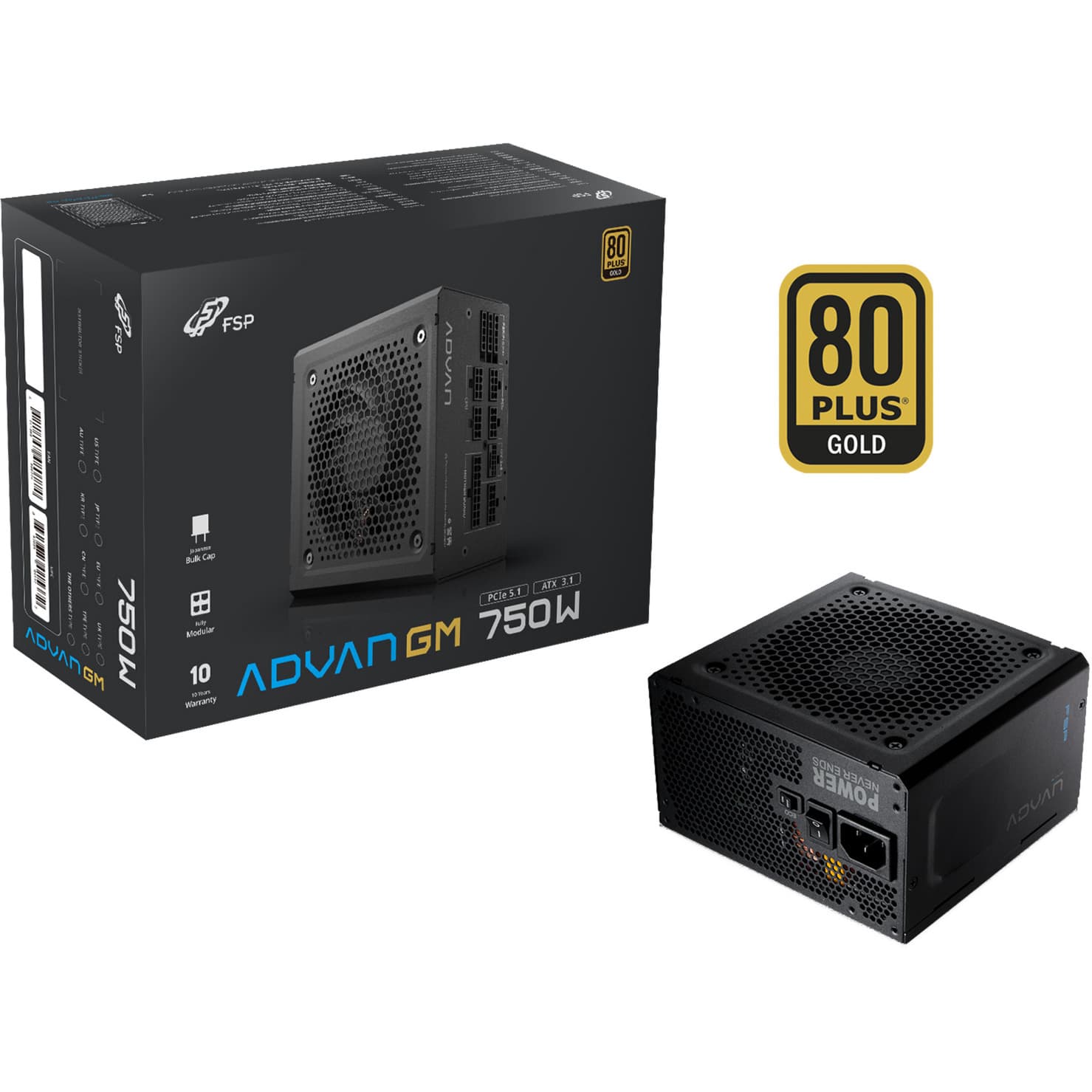 ADVAN GM 750W, PC-Netzteil – Bild 1