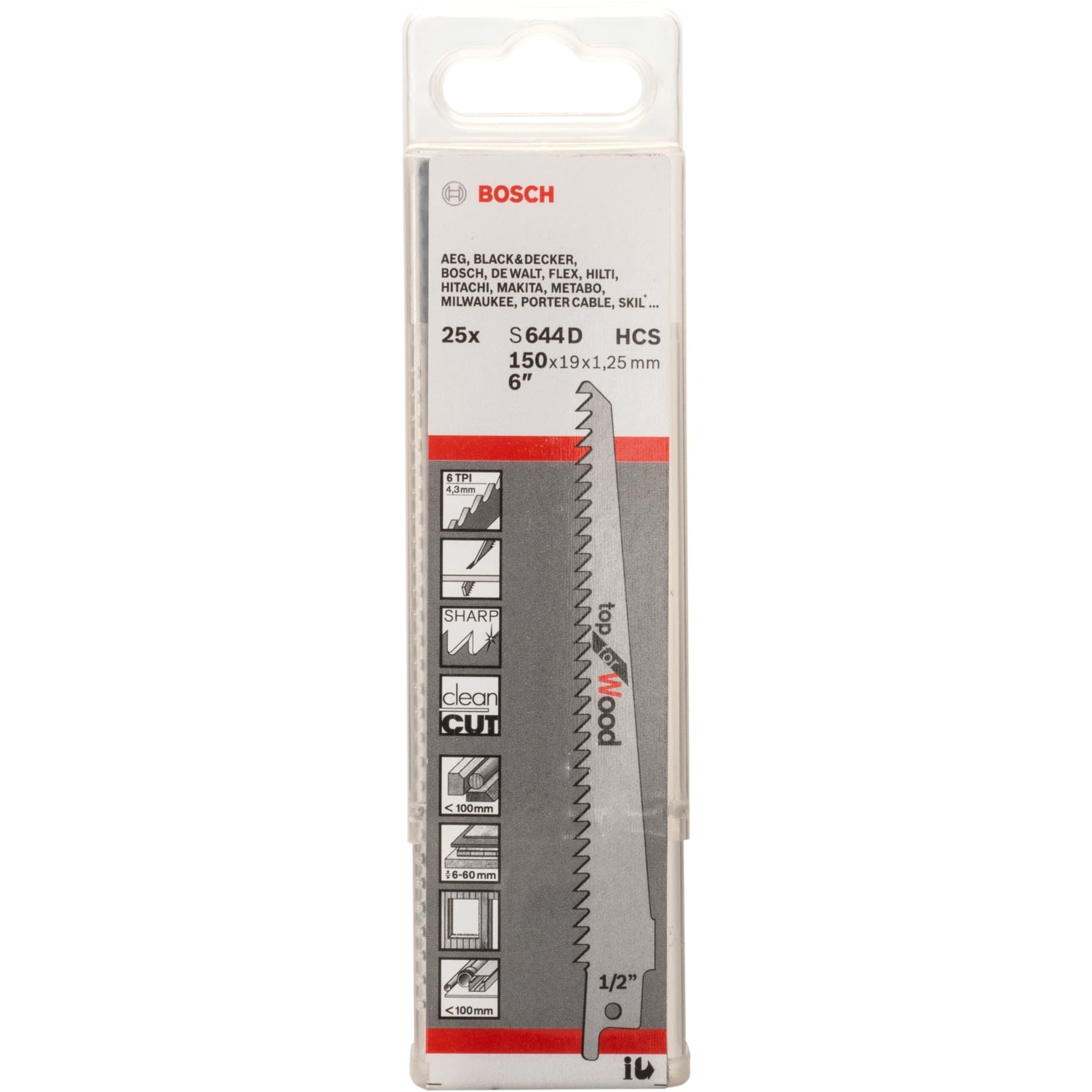 Säbelsägeblatt S 644 D Top for Wood, 25 Stück – Bild 1