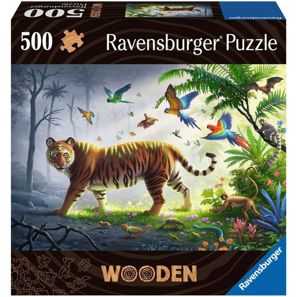 Wooden Puzzle Tiger im Dschungel – Bild 1