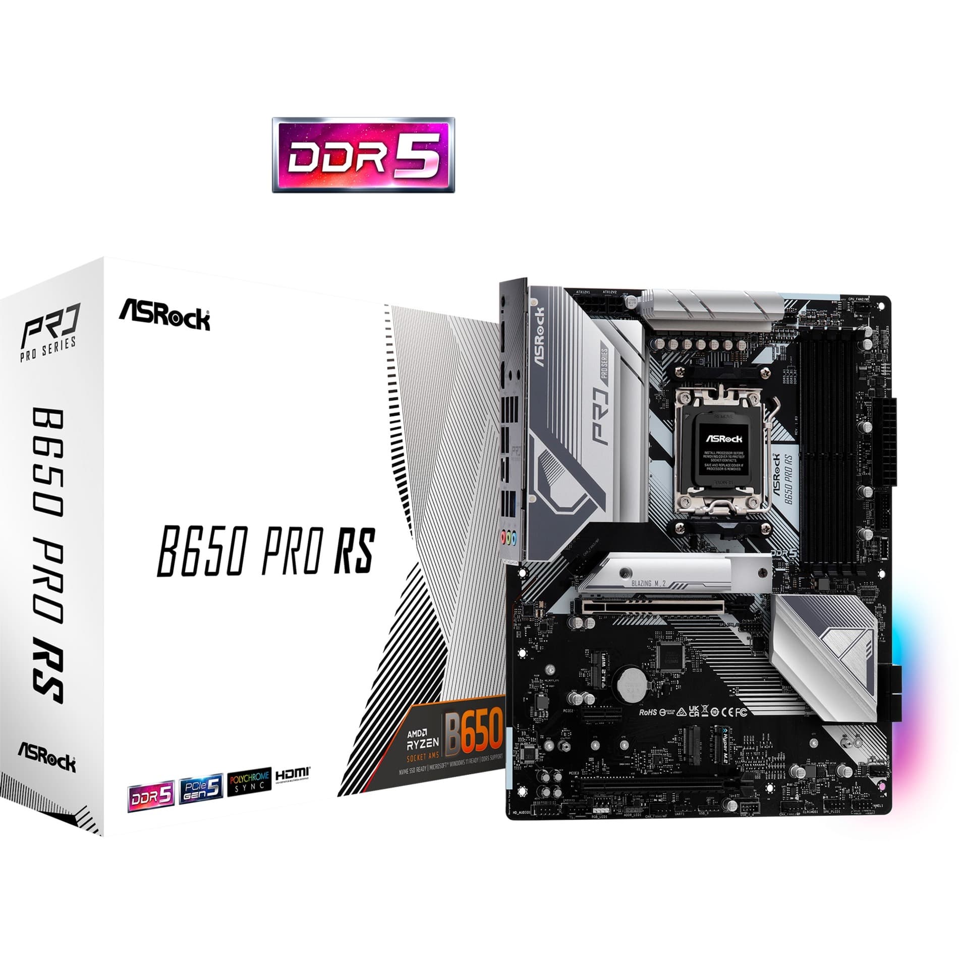 B650 PRO RS, Mainboard – Bild 1