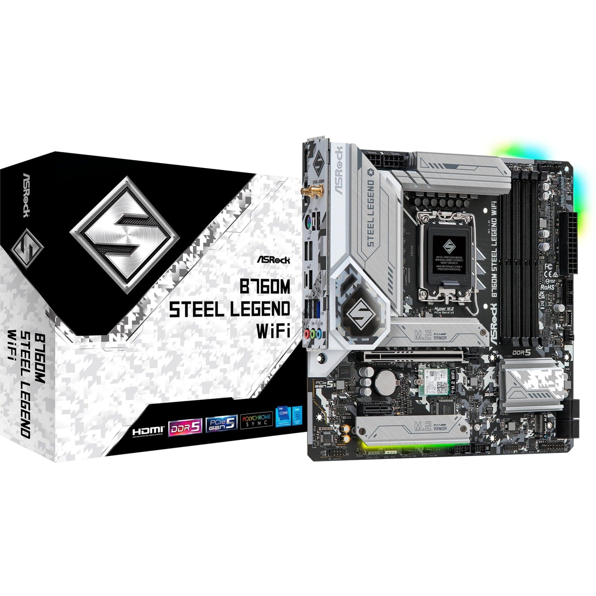 B760M Steel Legend WiFi, Mainboard – Bild 1