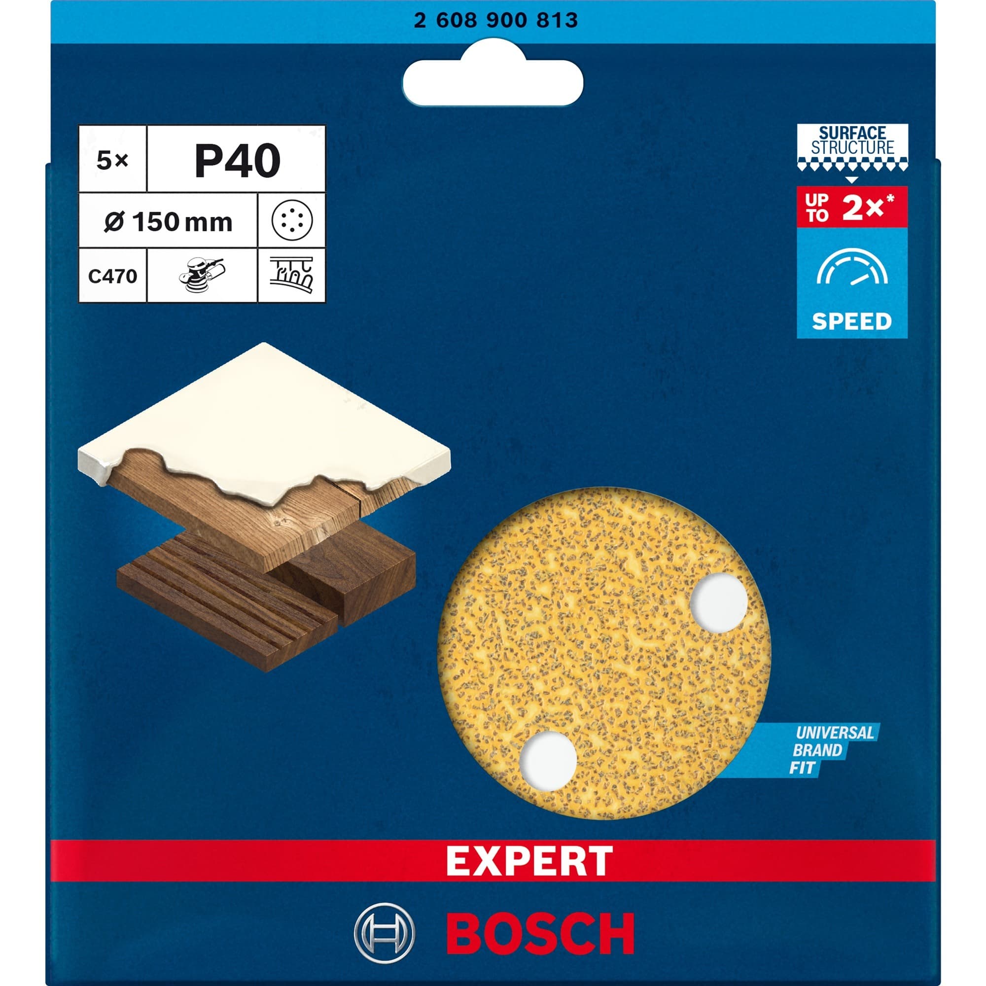 Expert C470 Schleifblatt, Ø 150mm, K40 – Bild 1