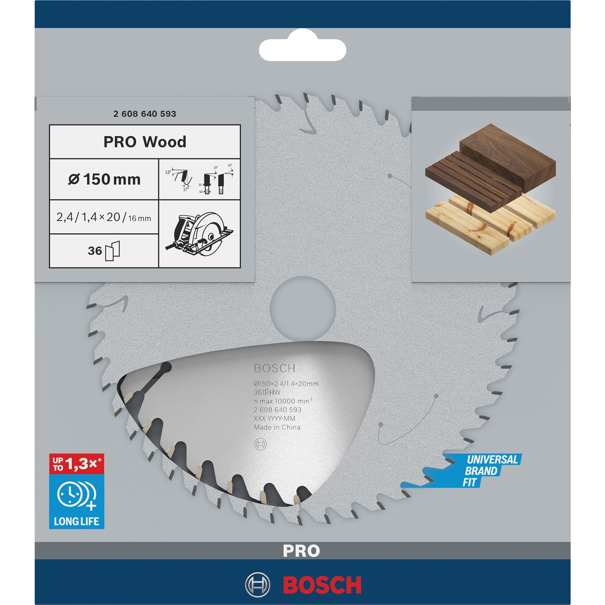 PRO Wood Kreissägeblatt, Ø 150mm, 36Z – Bild 1