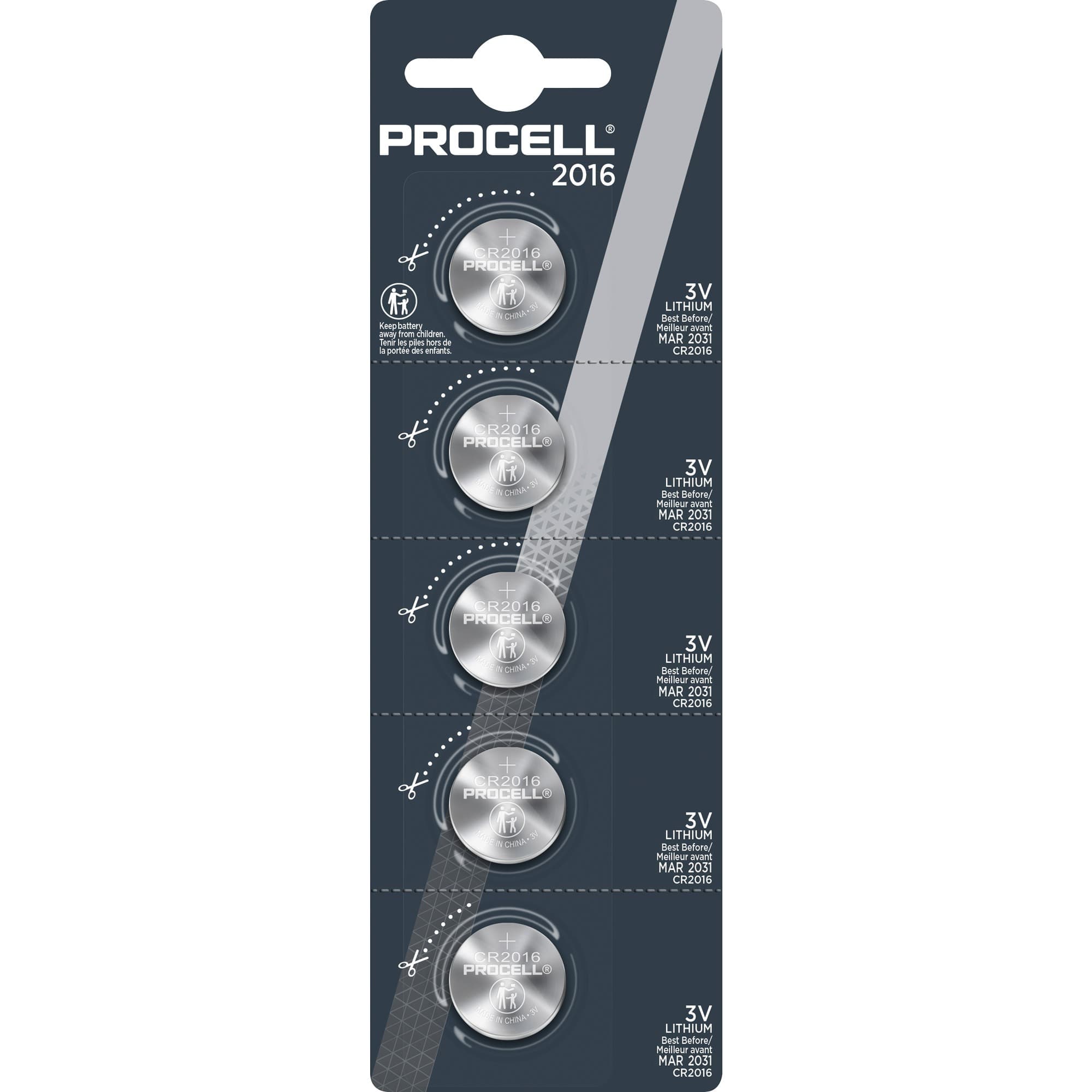 Procell CR2016 Lithium-Knopfzelle, Batterie – Bild 1