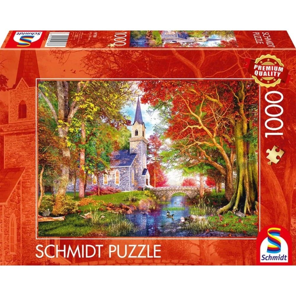 Kapelle im Herbstzauber, Puzzle – Bild 1