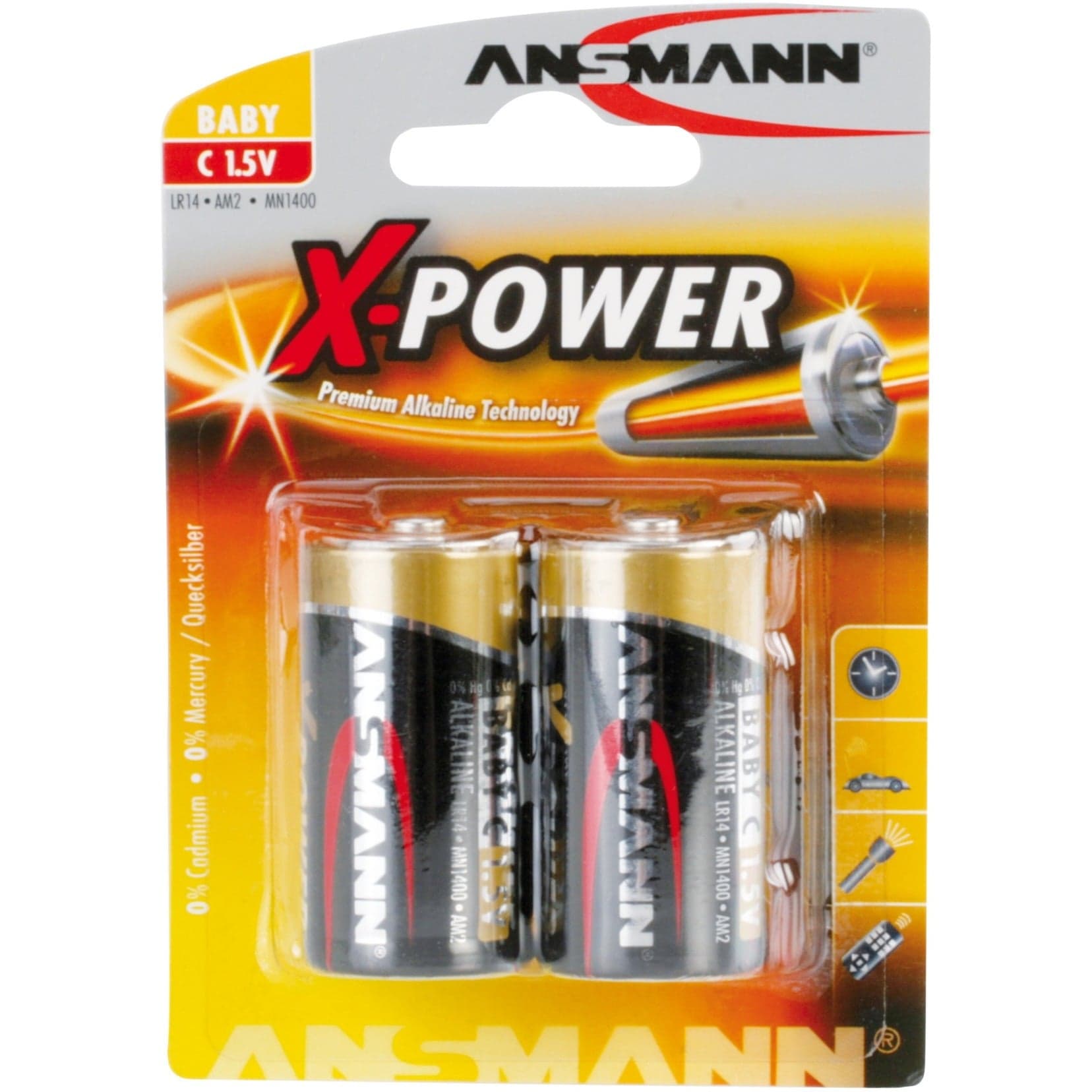 X-Power Alkaline Batterie Baby C / LR14 – Bild 1