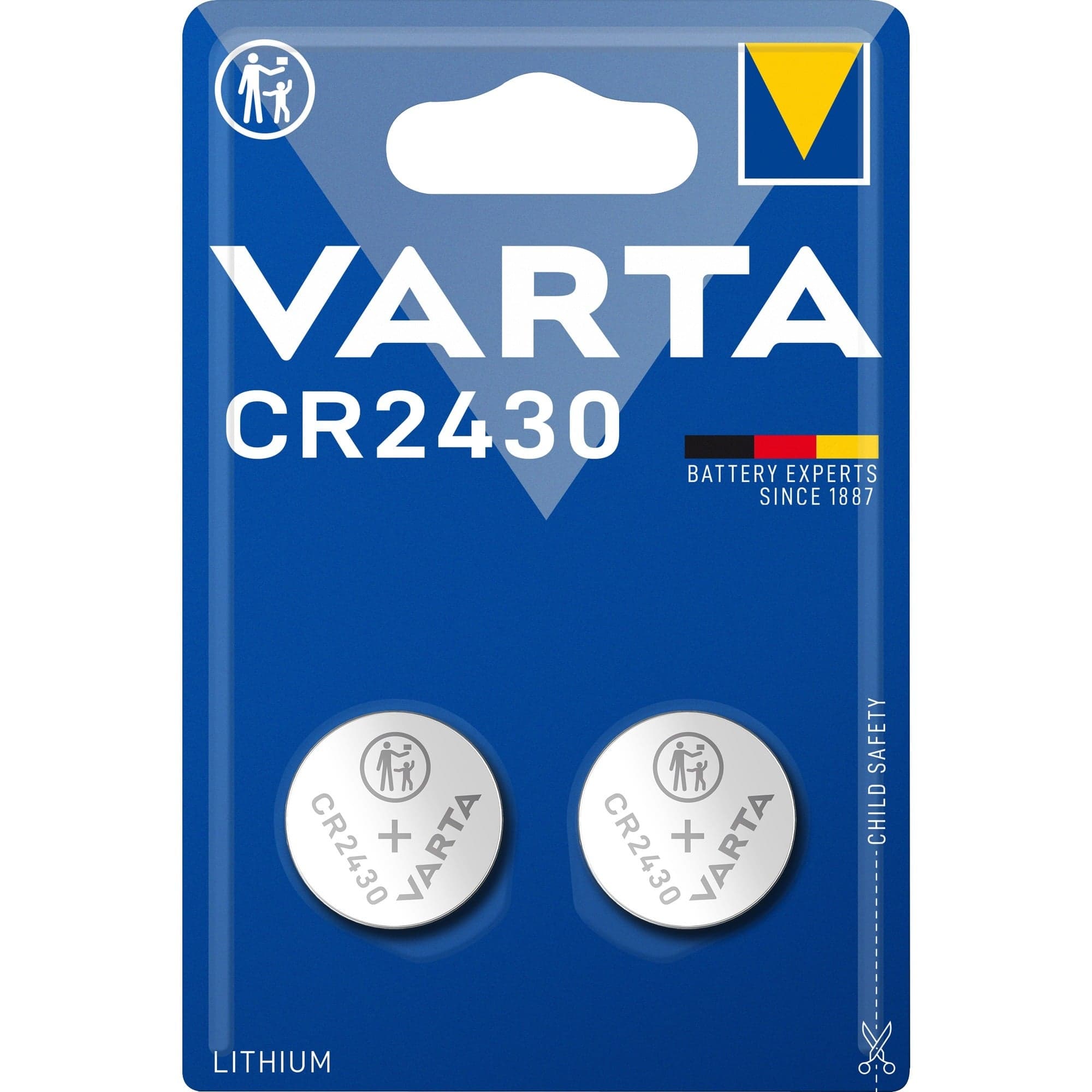 Lithium Coin Knopfzelle CR2430, Batterie – Bild 1