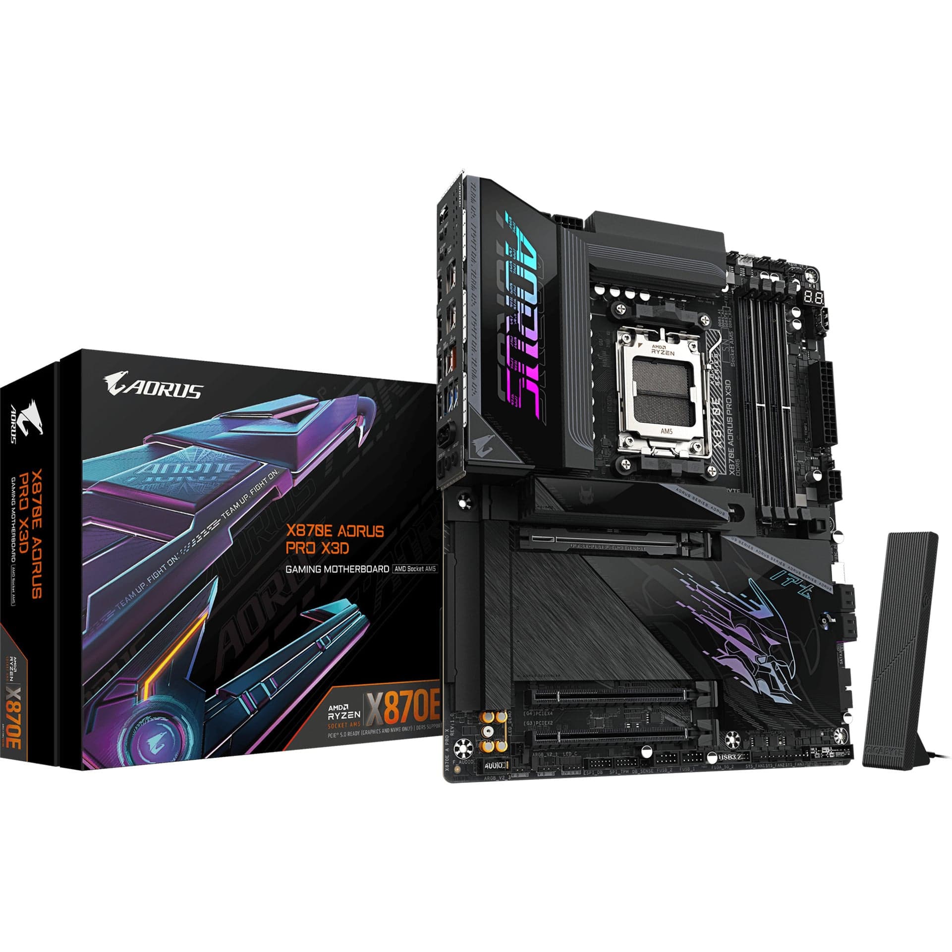 X870E AORUS PRO X3D, Mainboard – Bild 1