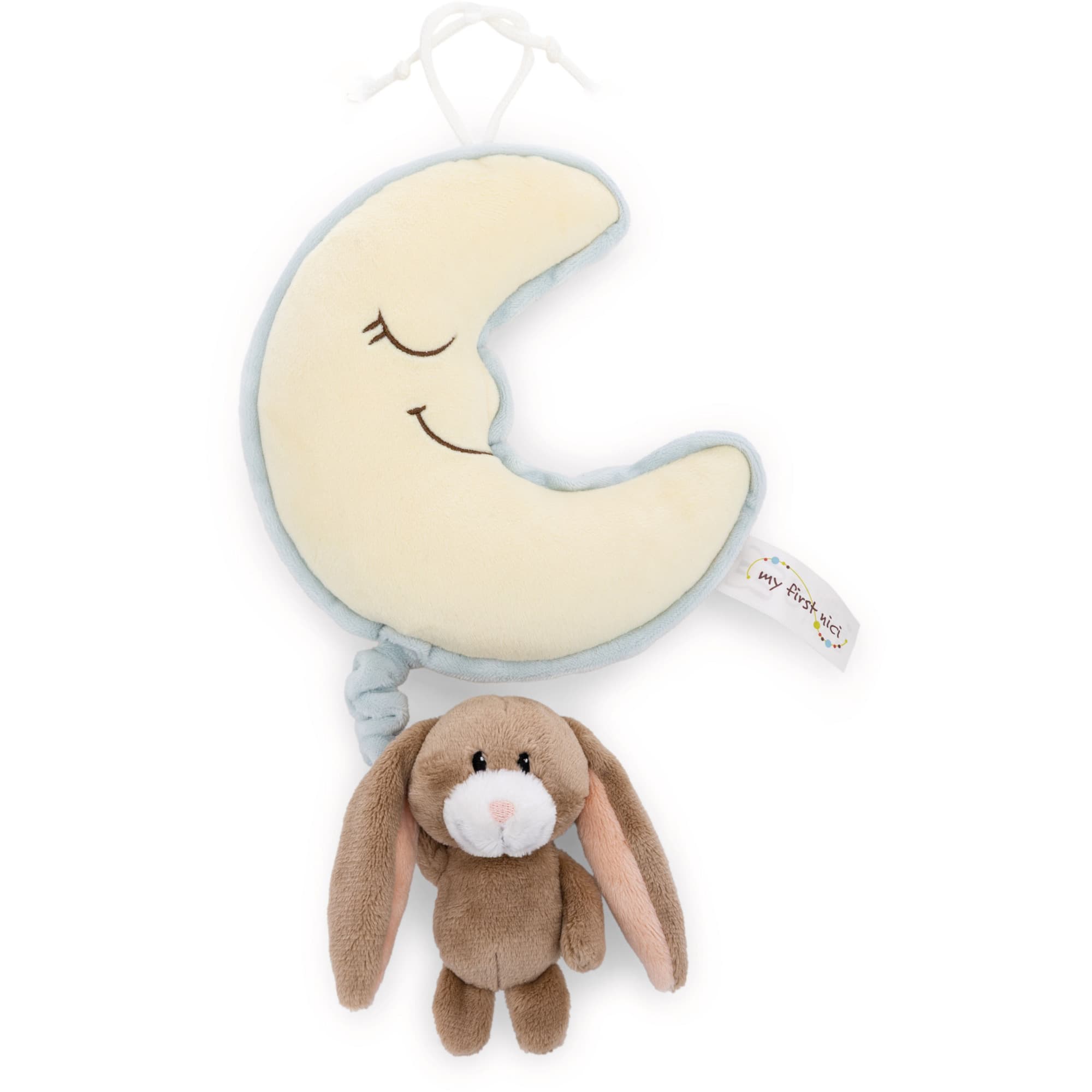 Spieluhr Mond mit Hase Lopino 9 cm