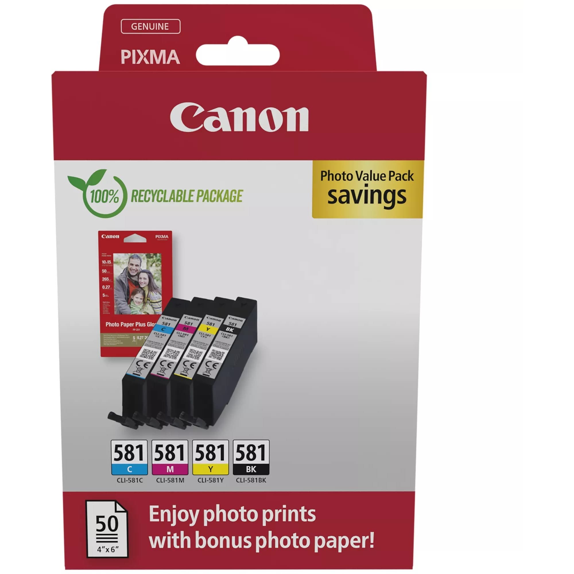 Tinte Photo Value Pack CLI-581 – Bild 1