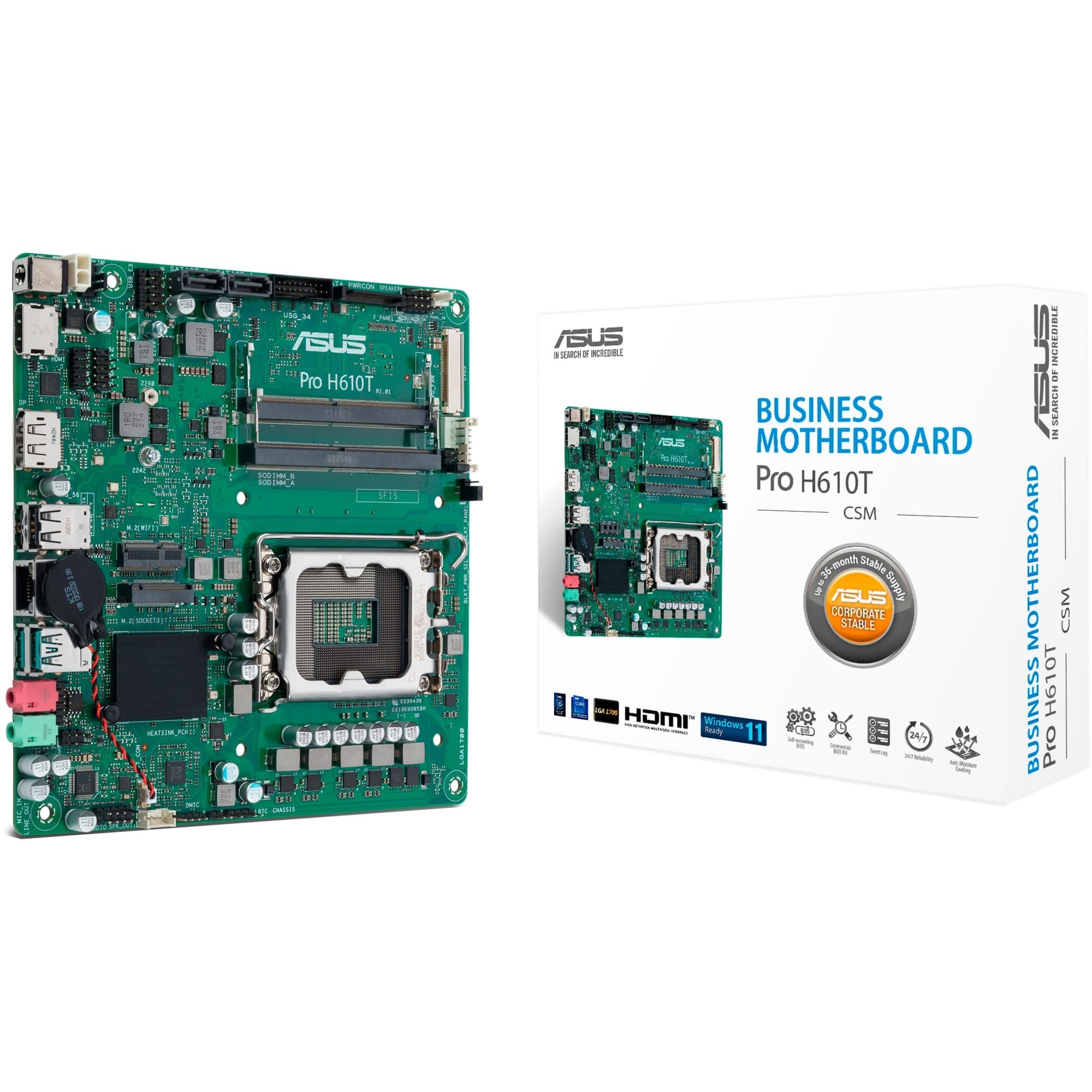 PRO H610T-CSM, Mainboard – Bild 1