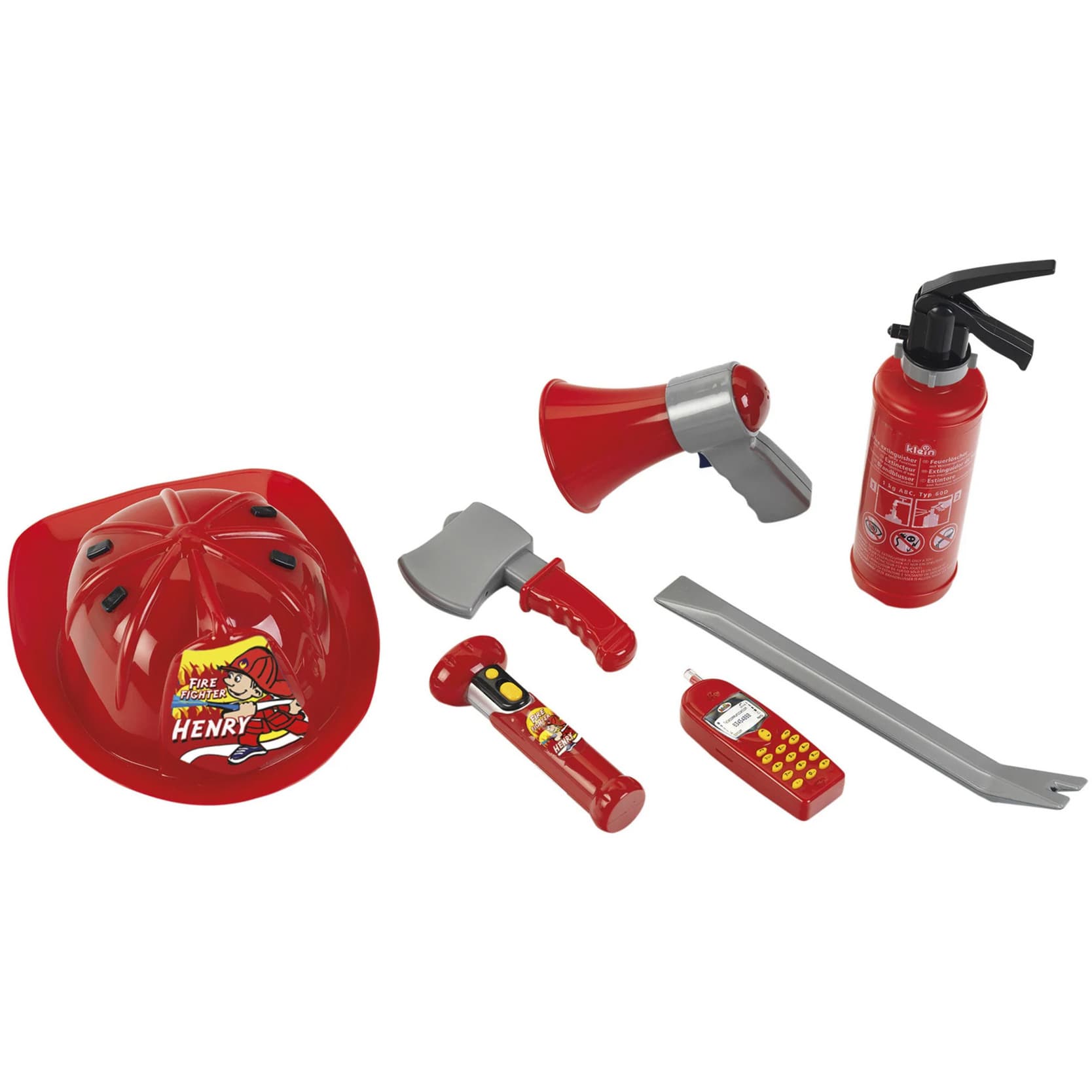 Feuerwehrset mit Helm, Rollenspiel