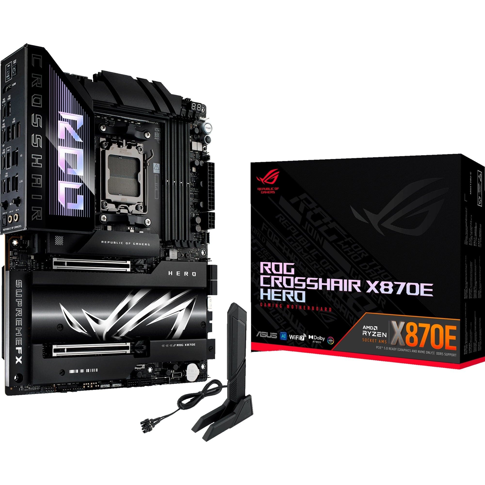 ROG CROSSHAIR X870E HERO, Mainboard – Bild 1