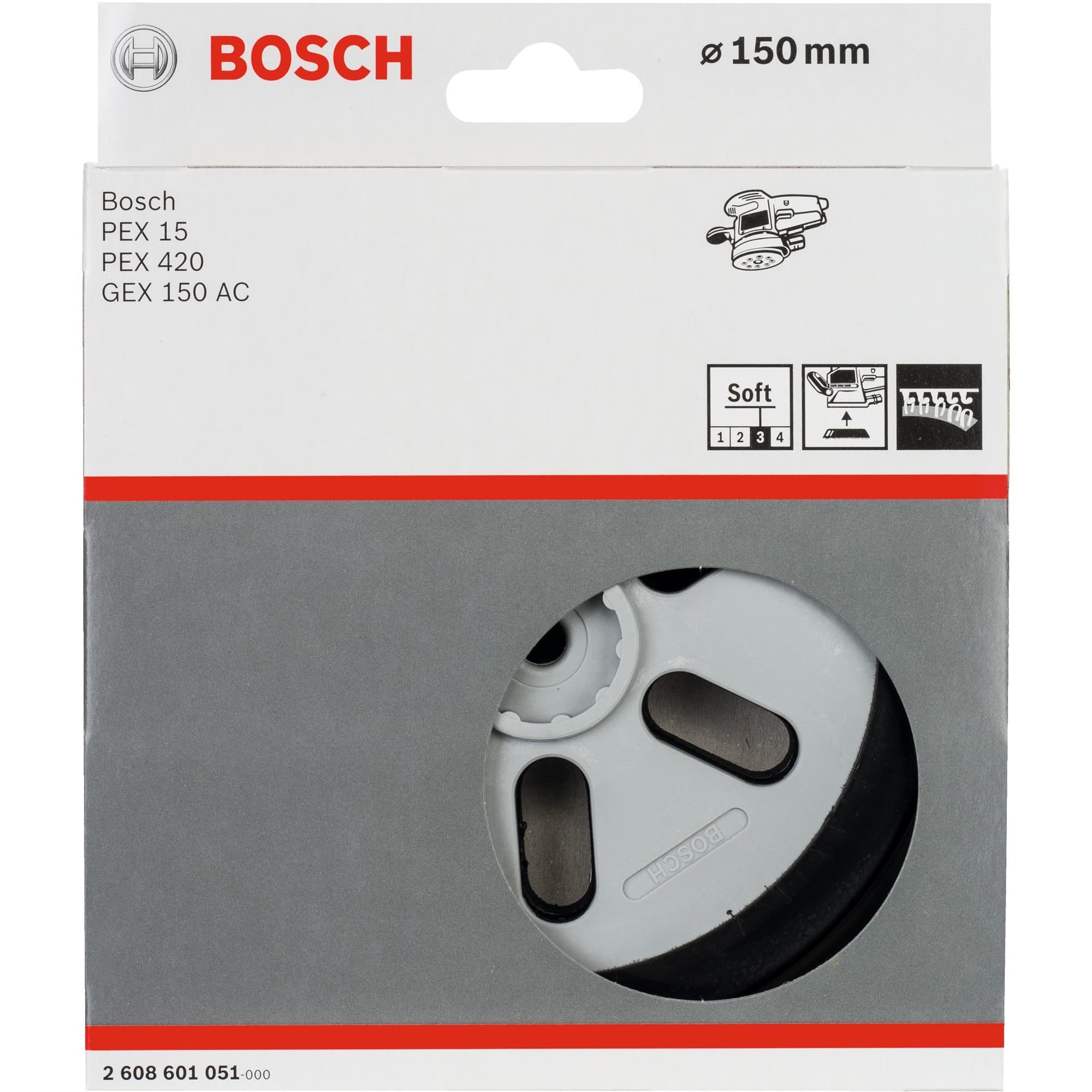 Schleifteller weich, Ø 150mm