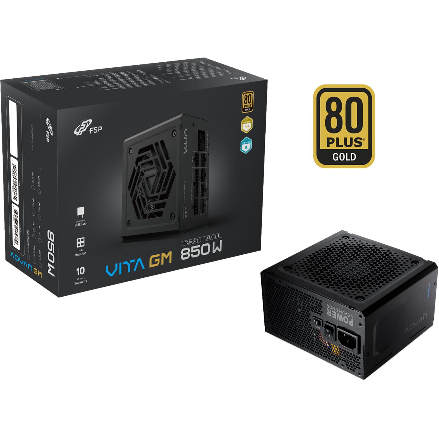 ADVAN GM 850W, PC-Netzteil – Bild 1