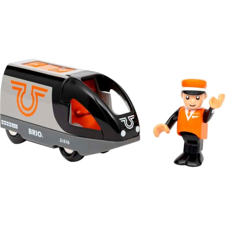 World Orange-schwarzer Reisezug, Spielfahrzeug – Bild 1