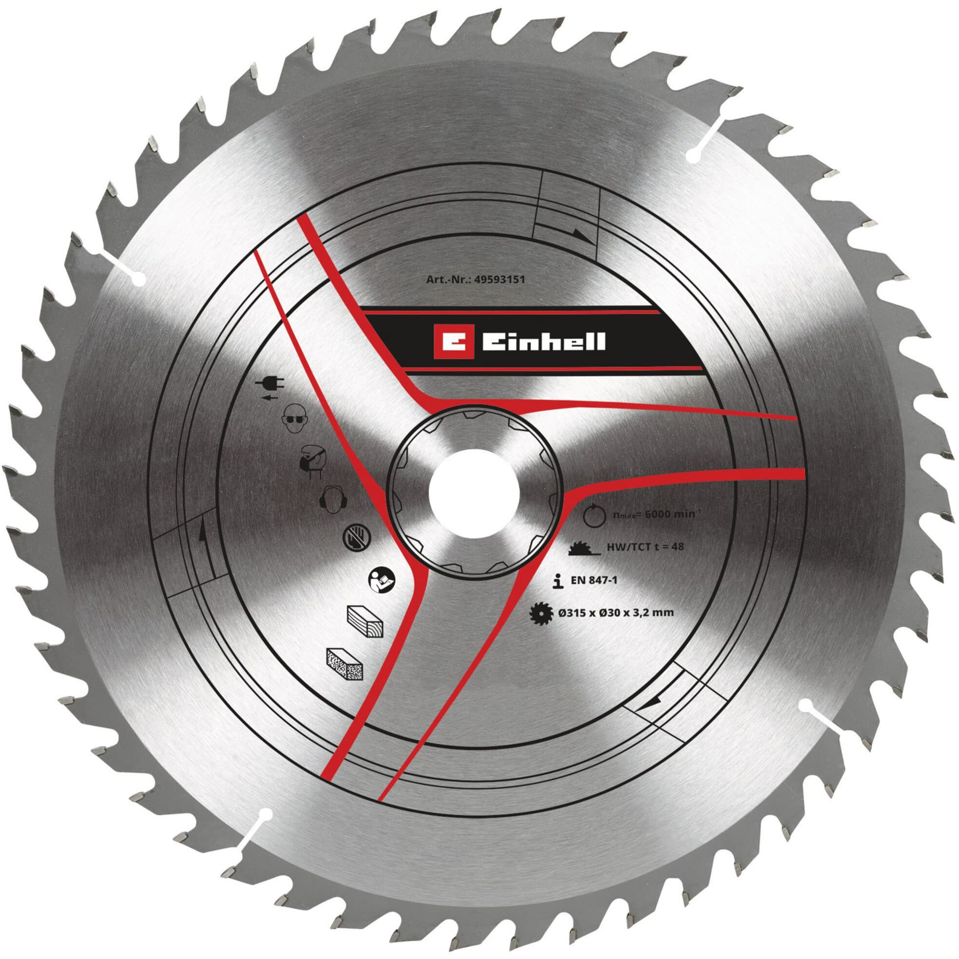 Kreissägeblatt HM, Ø 315 x 30mm, 3,2mm, 48Z – Bild 1