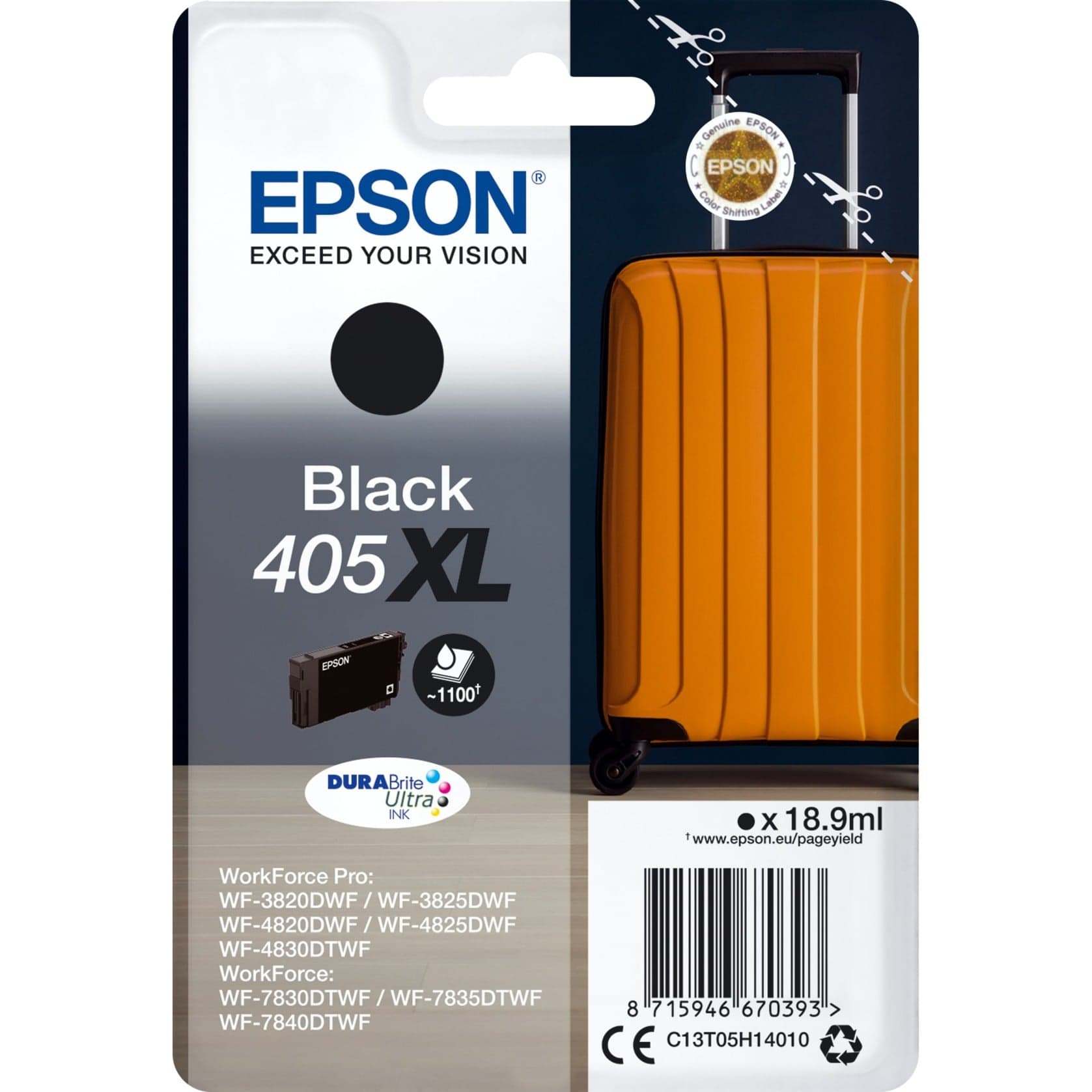 Tinte schwarz 405XL (C13T05H14010) – Bild 1