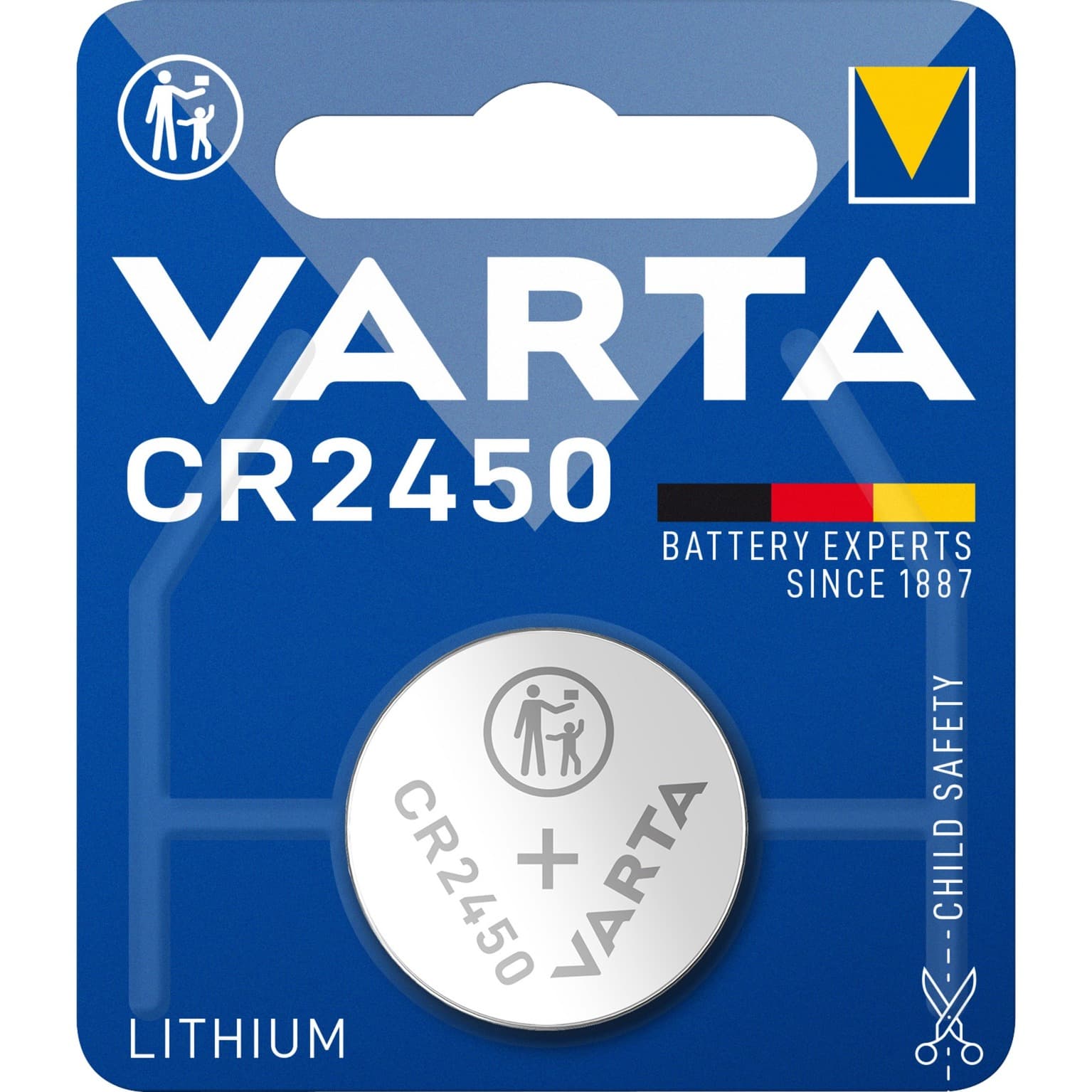 Lithium Coin Knopfzelle CR2450, Batterie – Bild 1