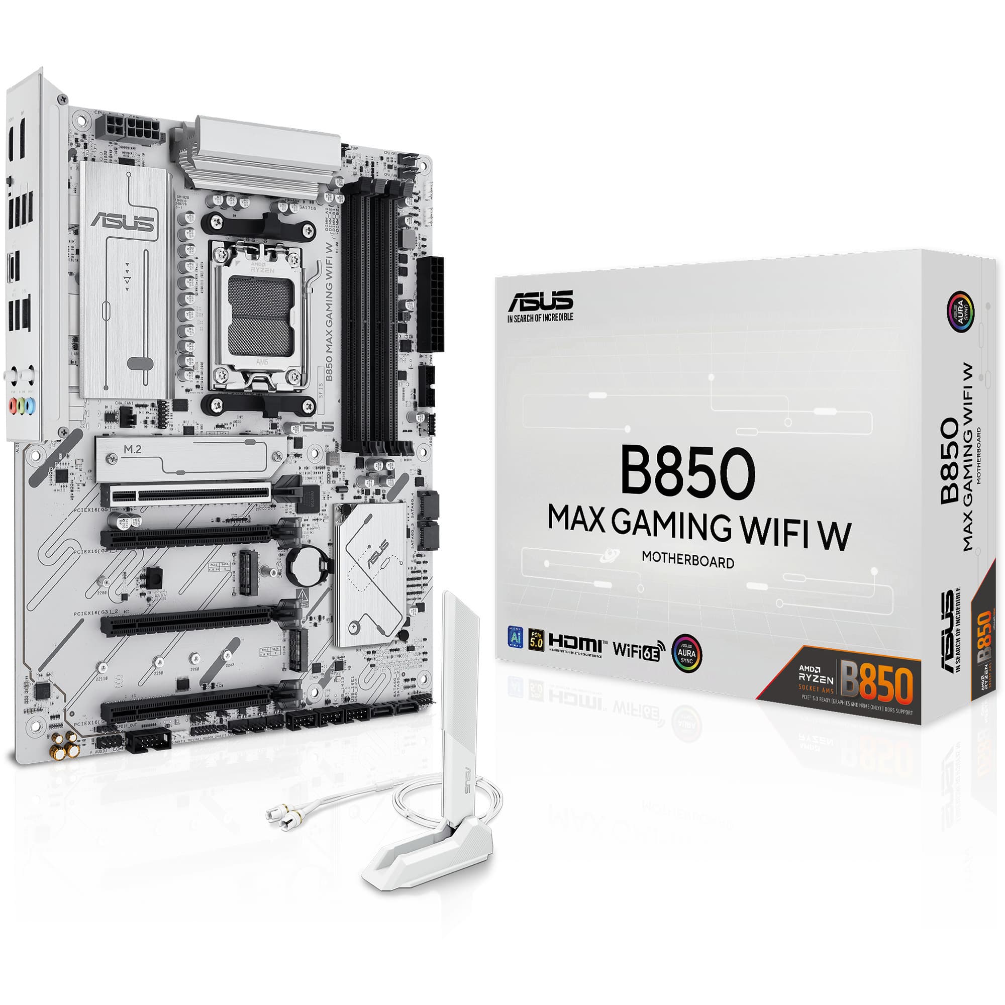 B850 MAX GAMING WIFI W, Mainboard – Bild 1