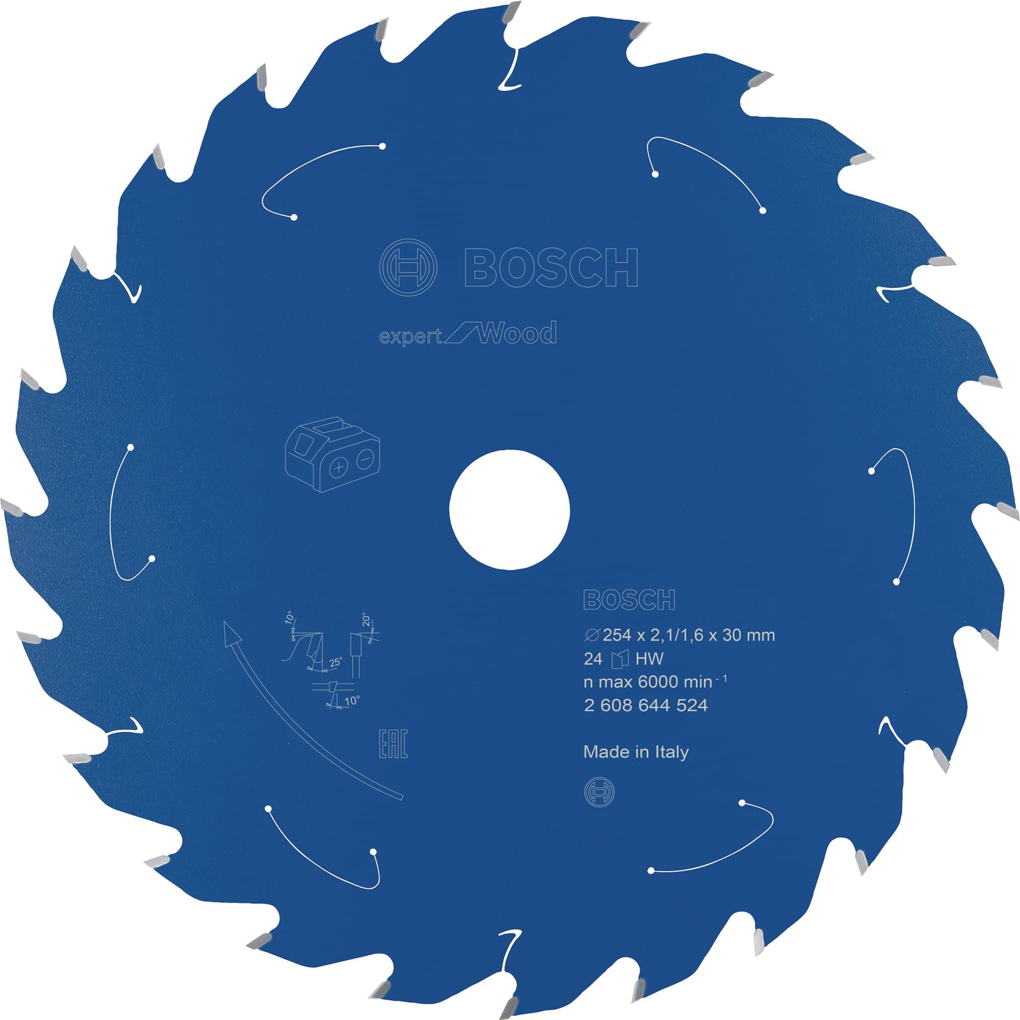 EXPERT Wood Kreissägeblatt, Ø 254mm, 24Z – Bild 1