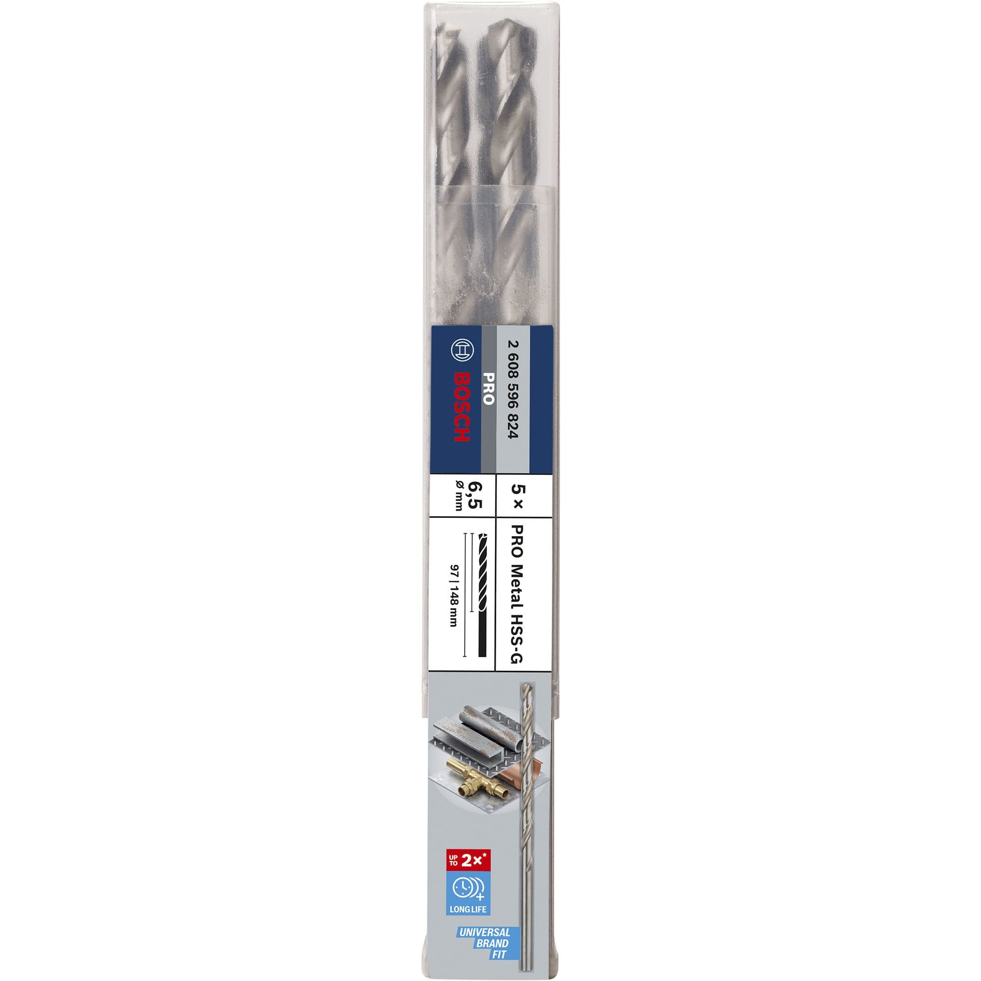 PRO Metal HSS-G Spiralbohrer lang, Ø 6,5mm – Bild 1