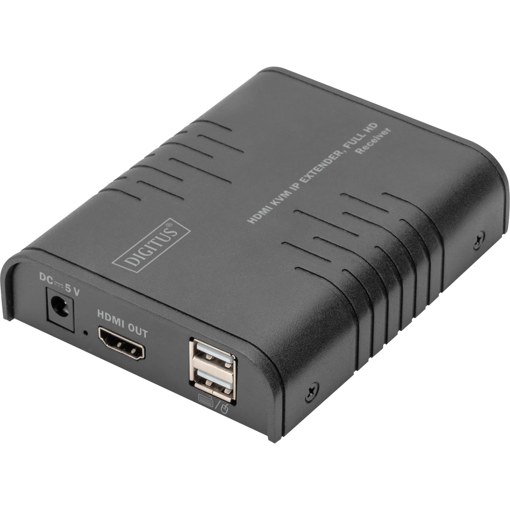HDMI KVM IP Extender Receiver, KVM-Switch – Bild 1
