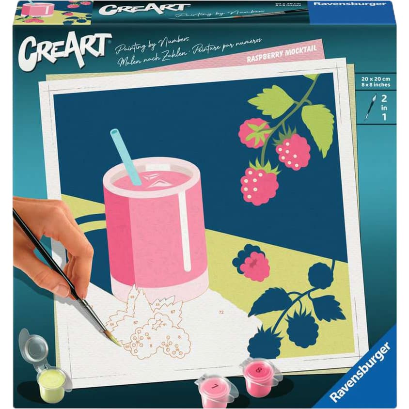 CreArt - Mocktail Himbeere, Malen – Bild 1