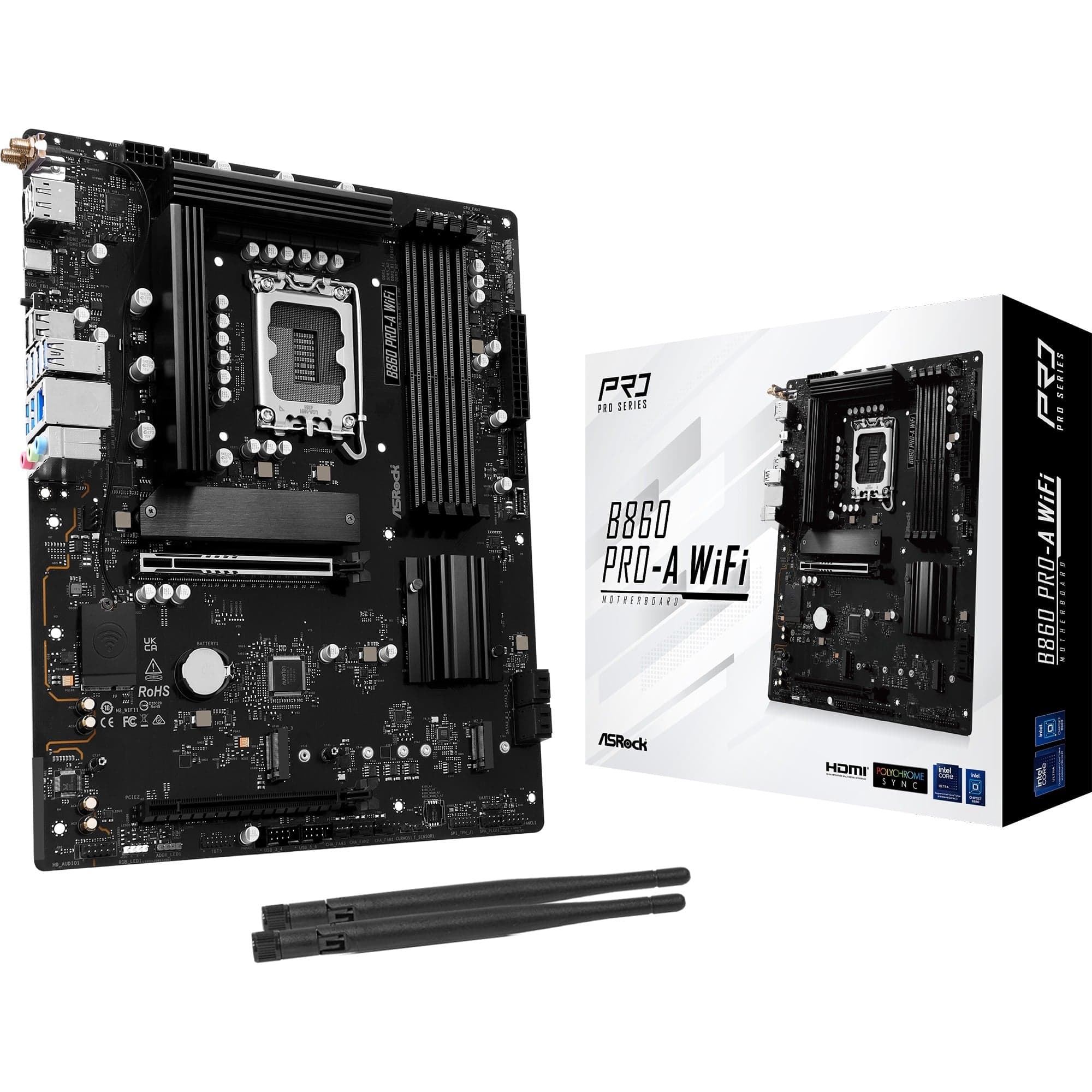 B860 Pro-A WiFi, Mainboard – Bild 1