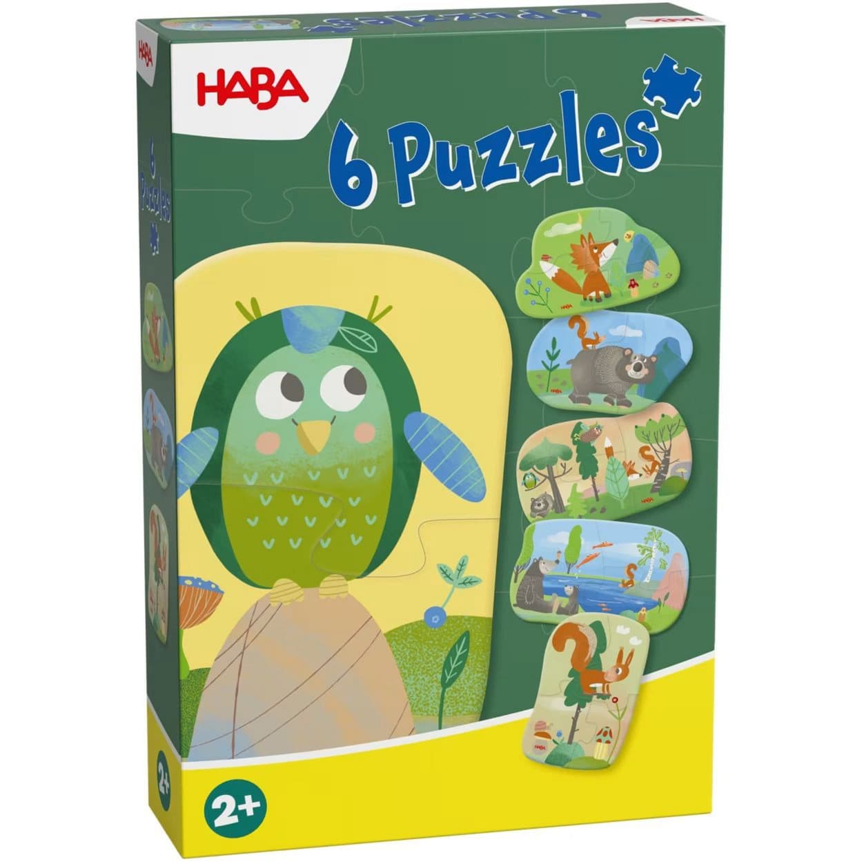 6 erste Puzzles Waldtiere – Bild 1