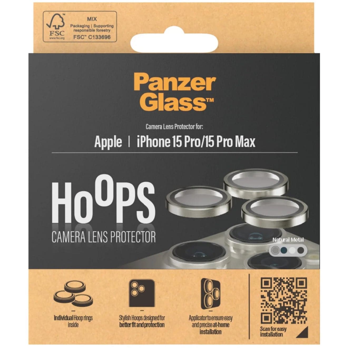 Hoops Metall Kameraschutz, Schutzfolie
