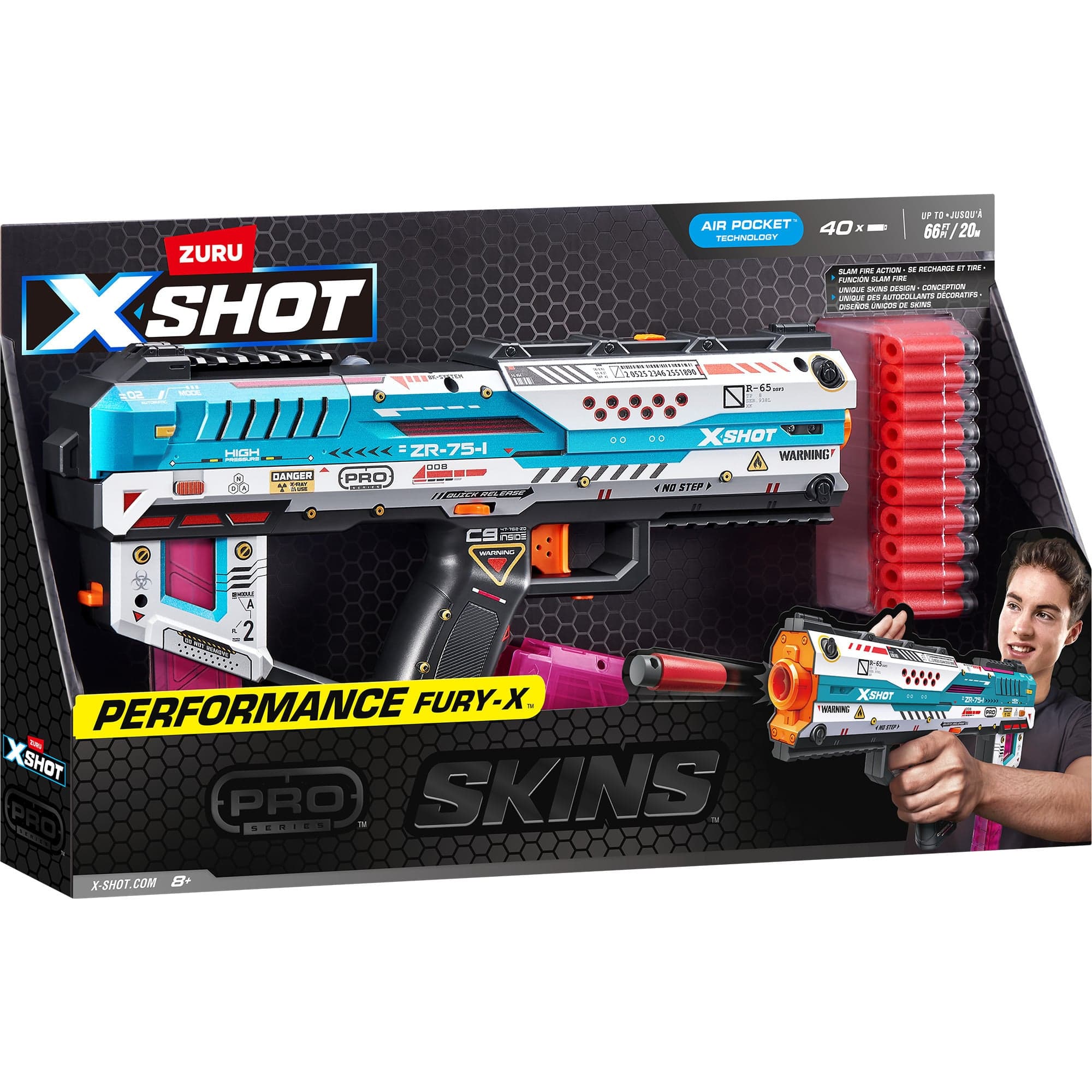 XSHOT Skins Fury-X, Dartblaster