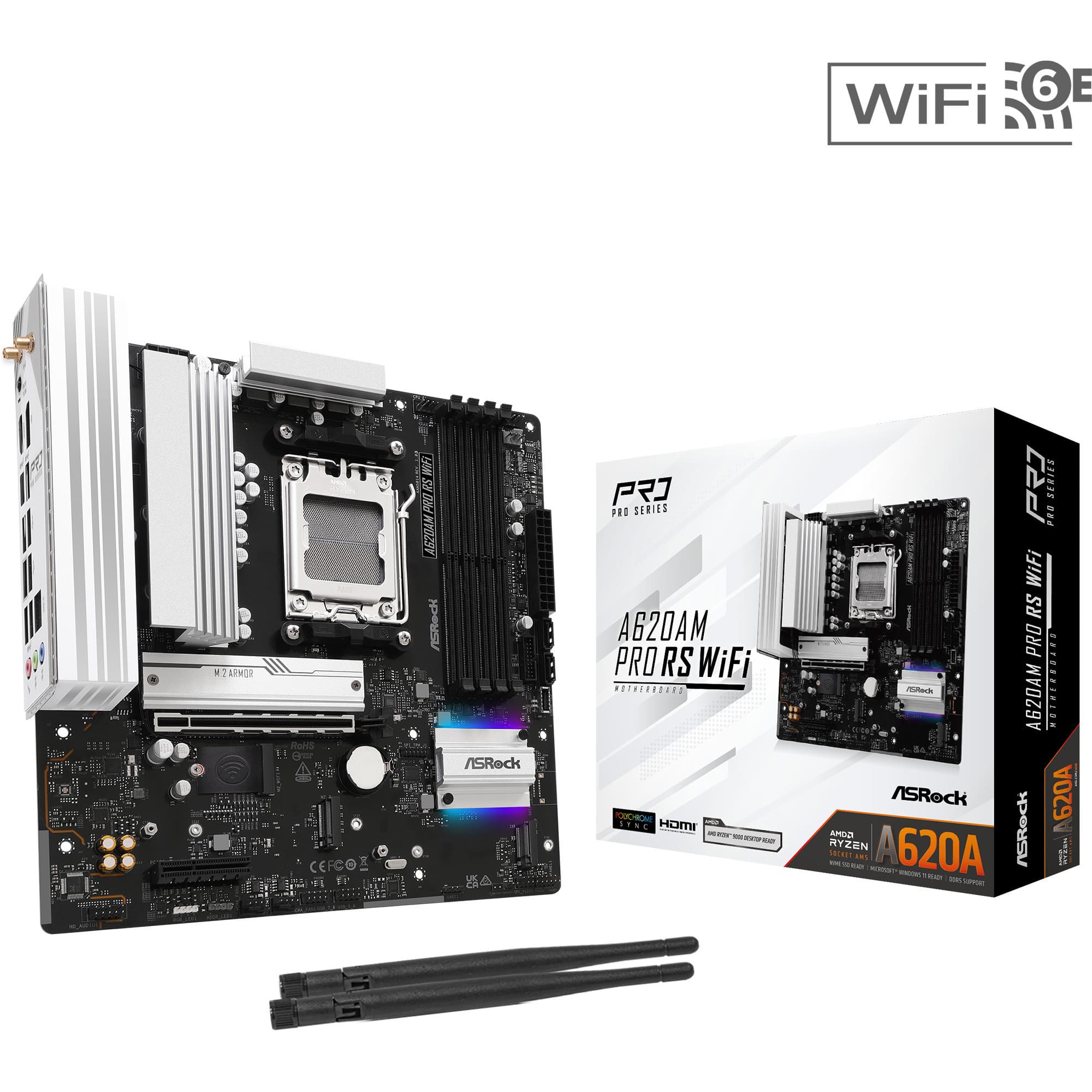 A620AM PRO RS WIFI, Mainboard – Bild 1